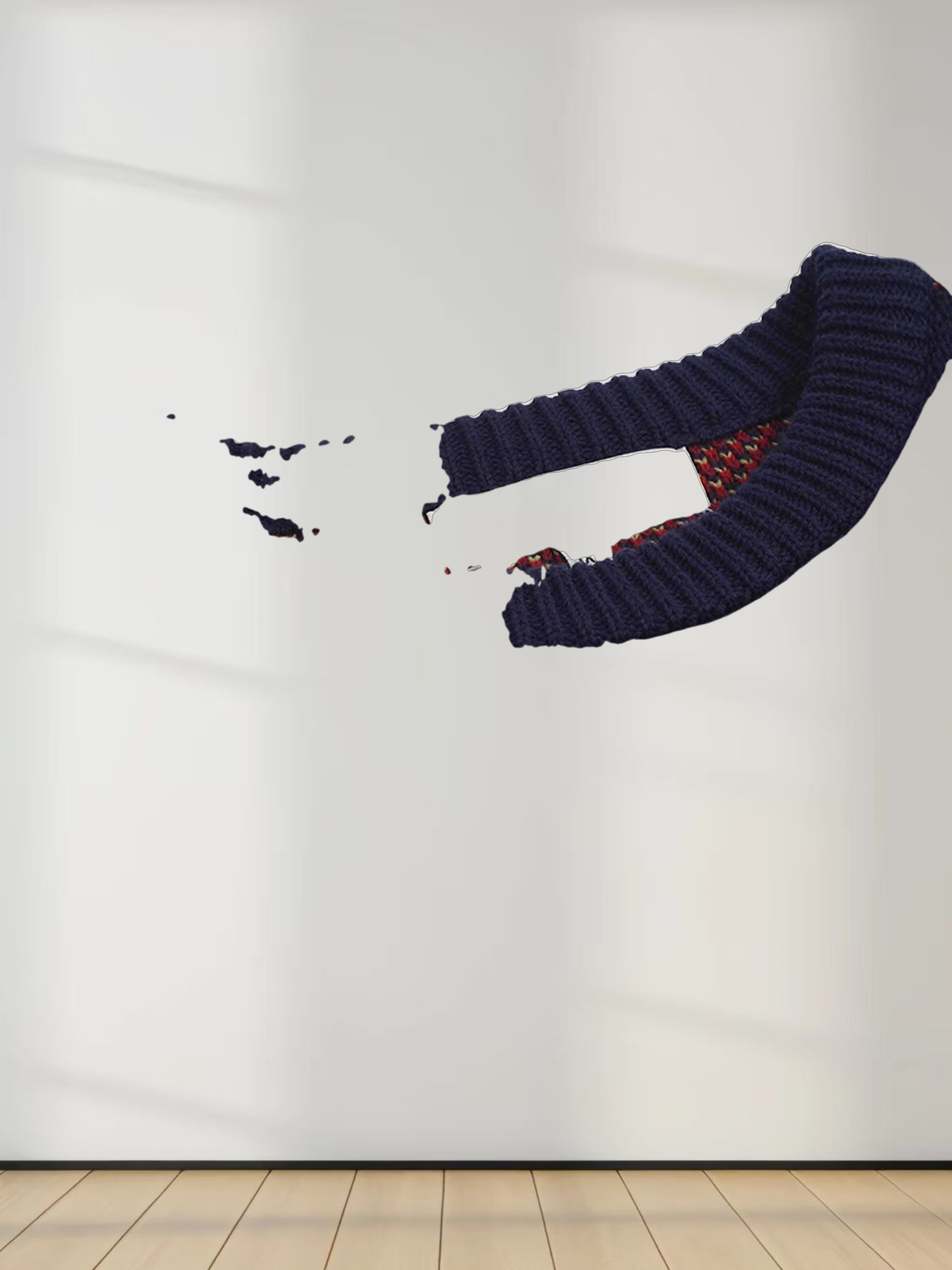 Pop Of Floral Sweater-Blue