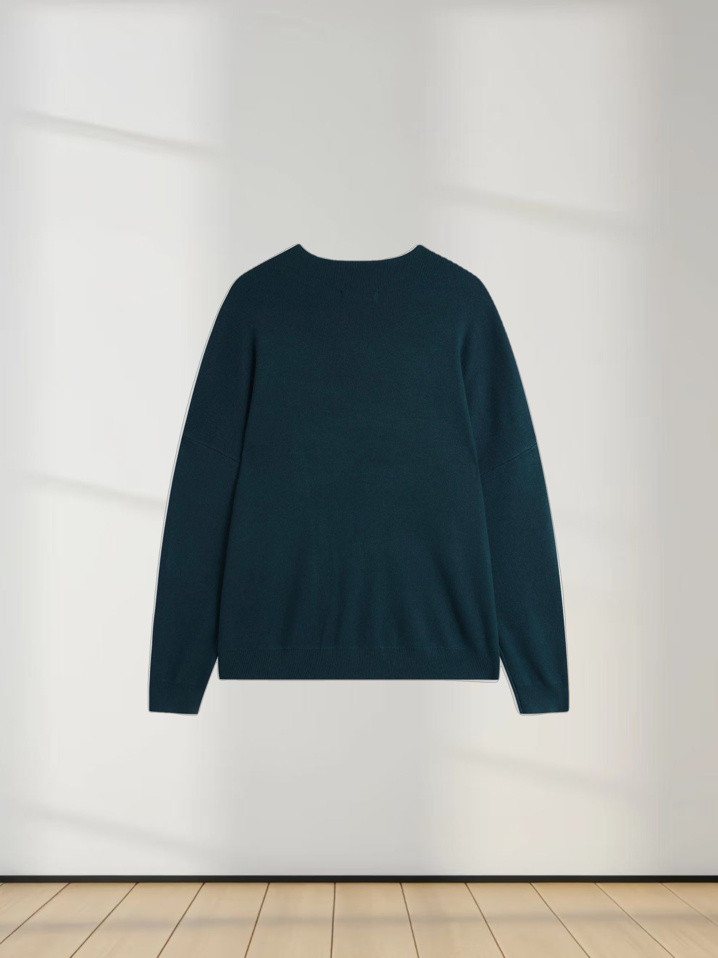 Oversized Soft Knit Sweater-Teal