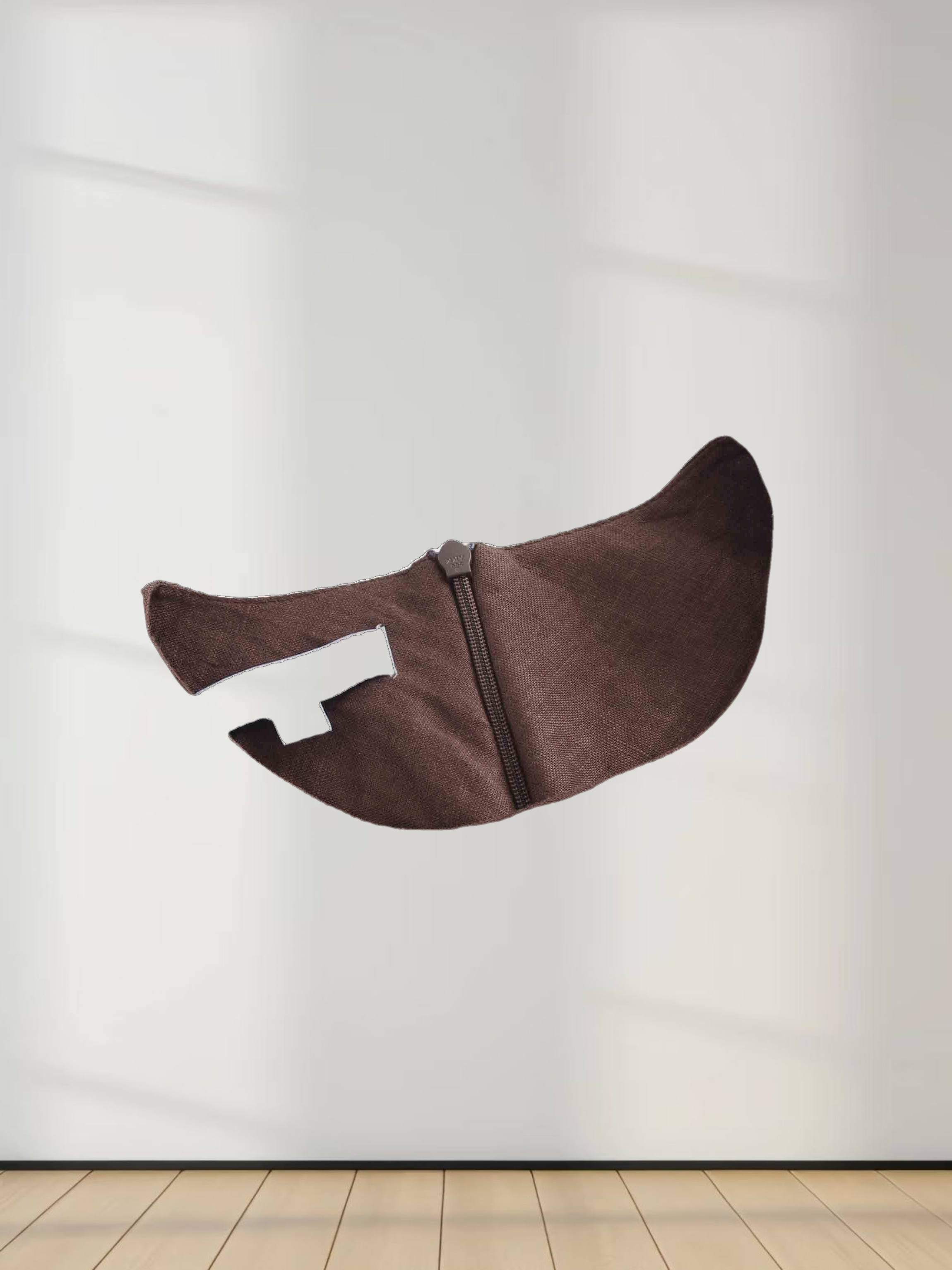 Linen A-Line Slip Dress-Brown