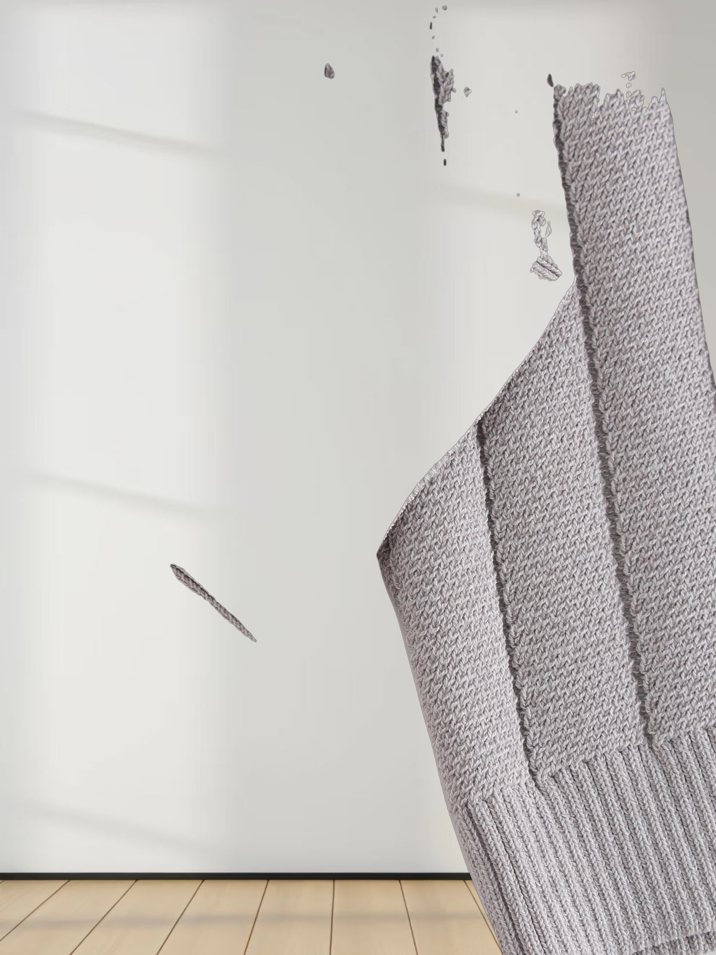 Silky Knit Cropped Cardigan-Silver Grey