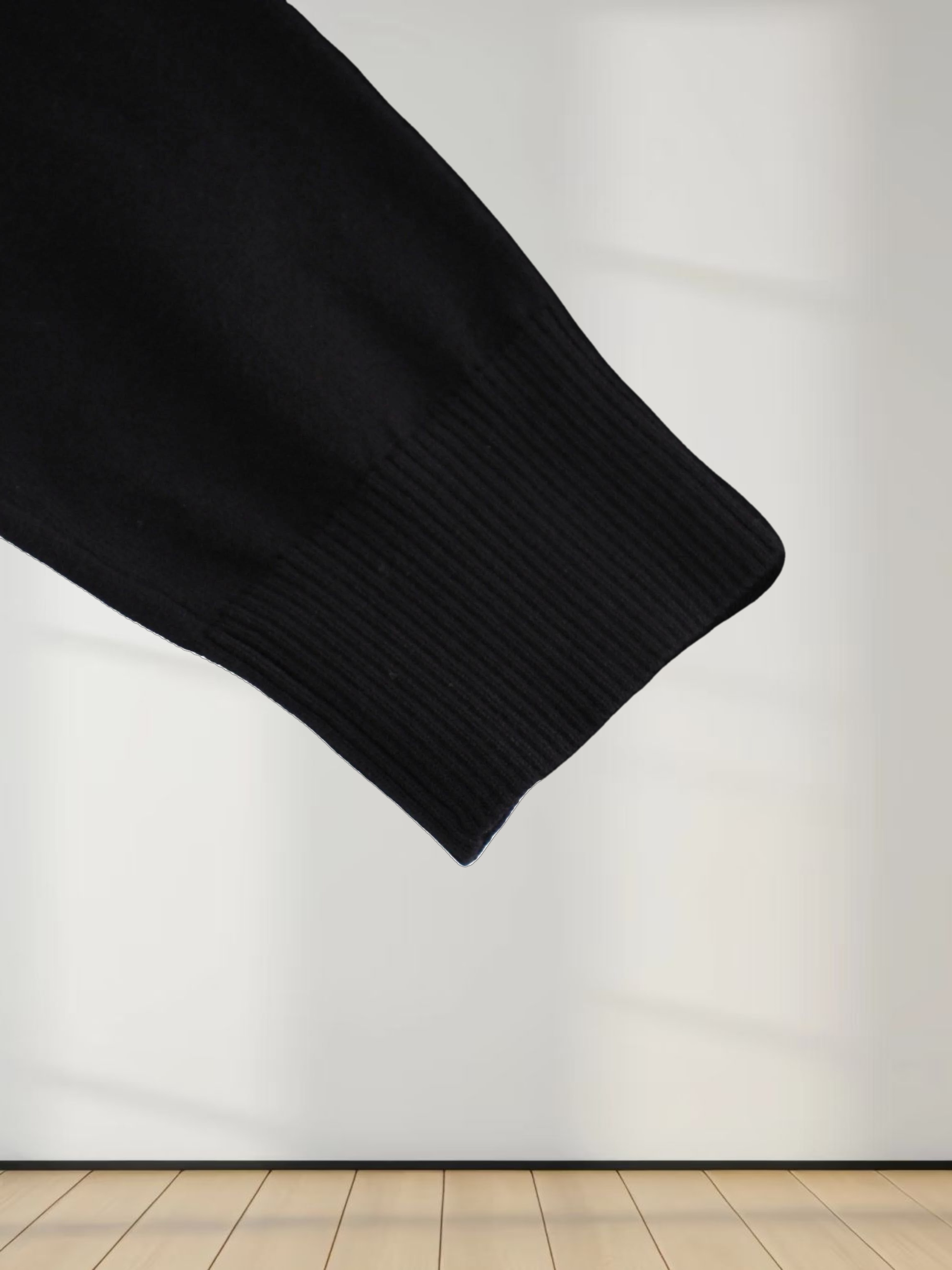 Beaded Turtleneck-Black