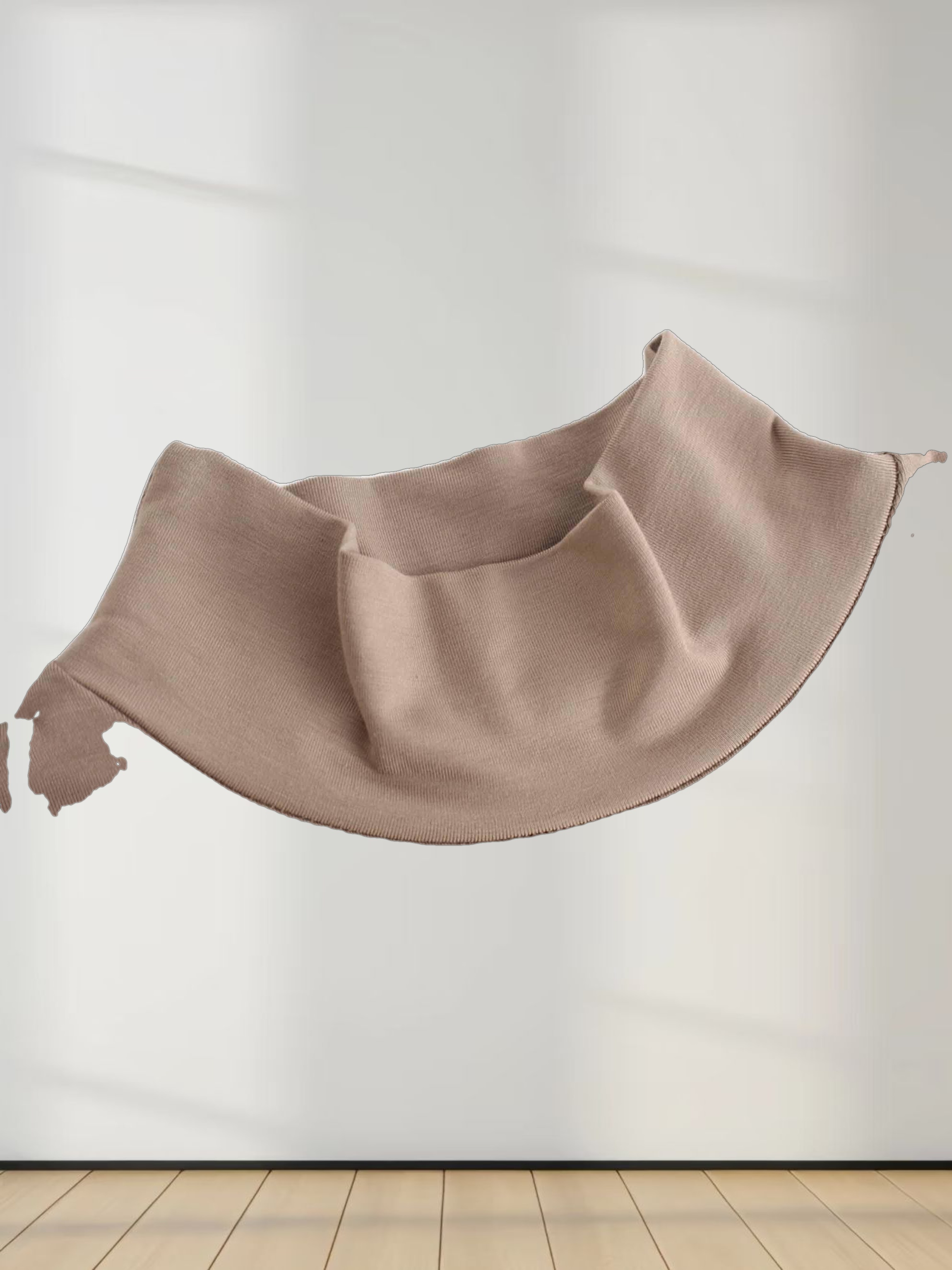 Modal Turtleneck Long Sleeve-Taupe