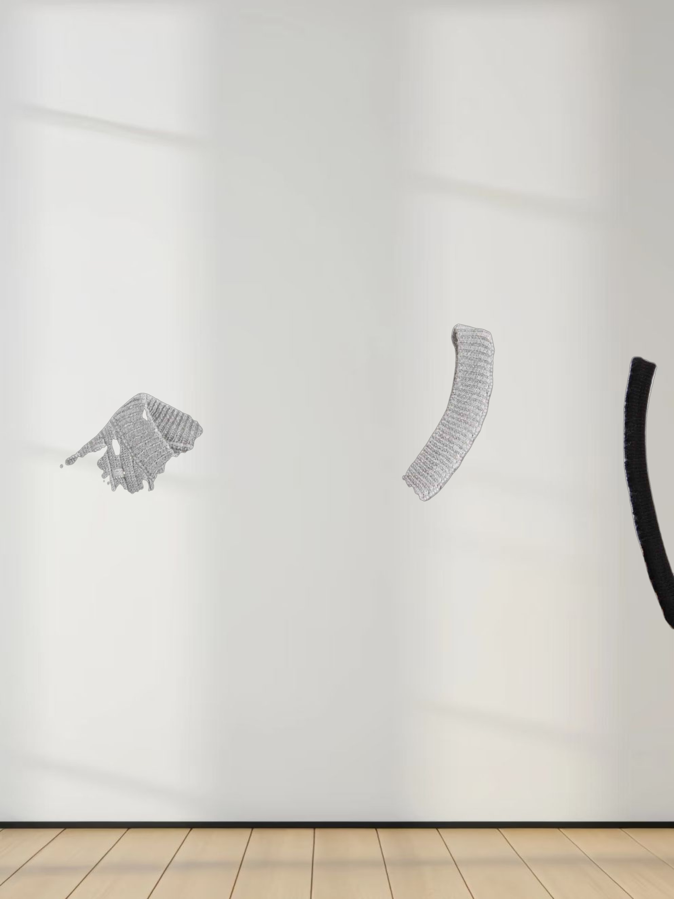 Lurex Stripe Wrap Sweater SET-Gold/Silver/Black