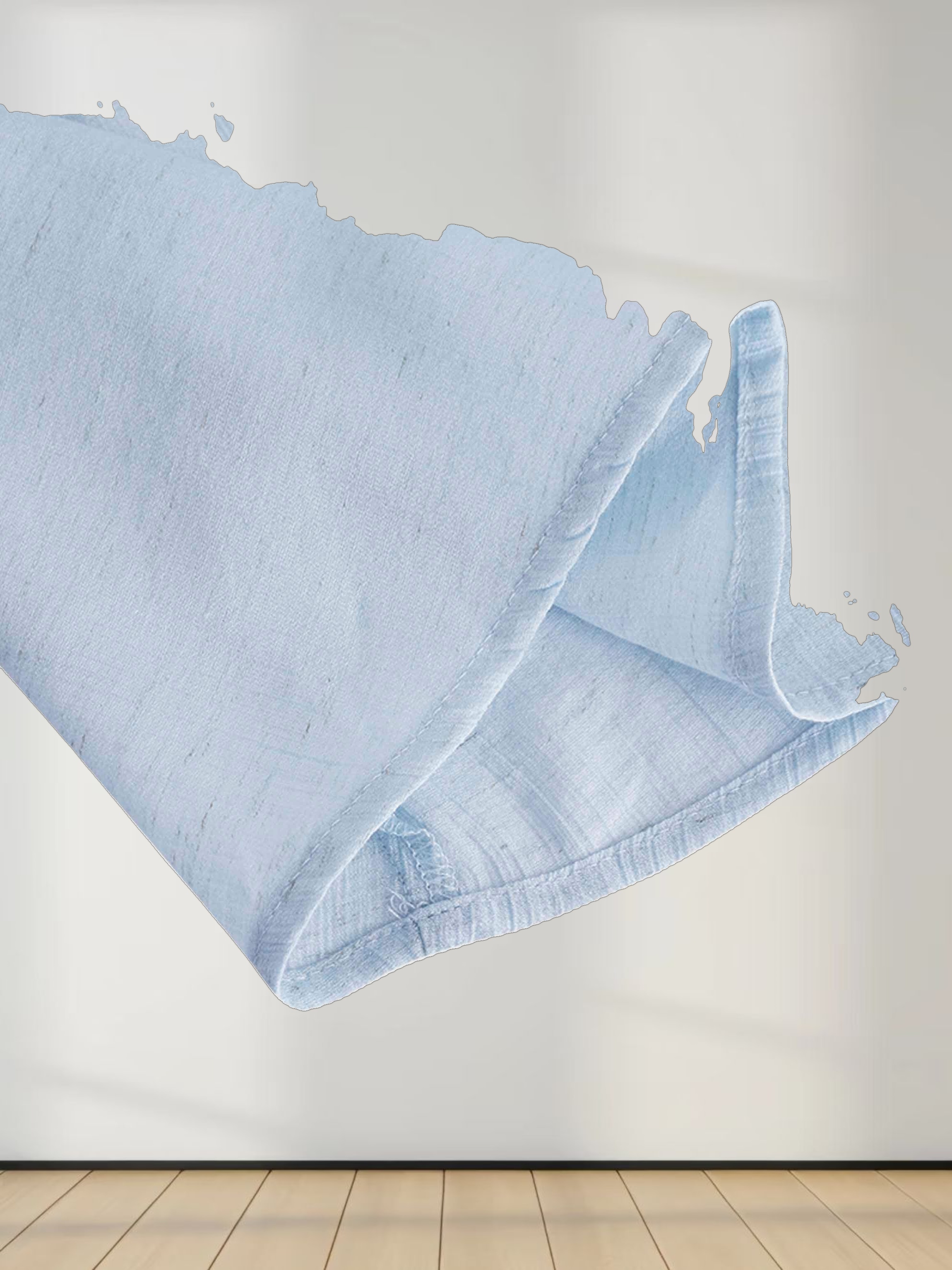 Collared A-Line Shirtdress-Soft Pleat Light Blue