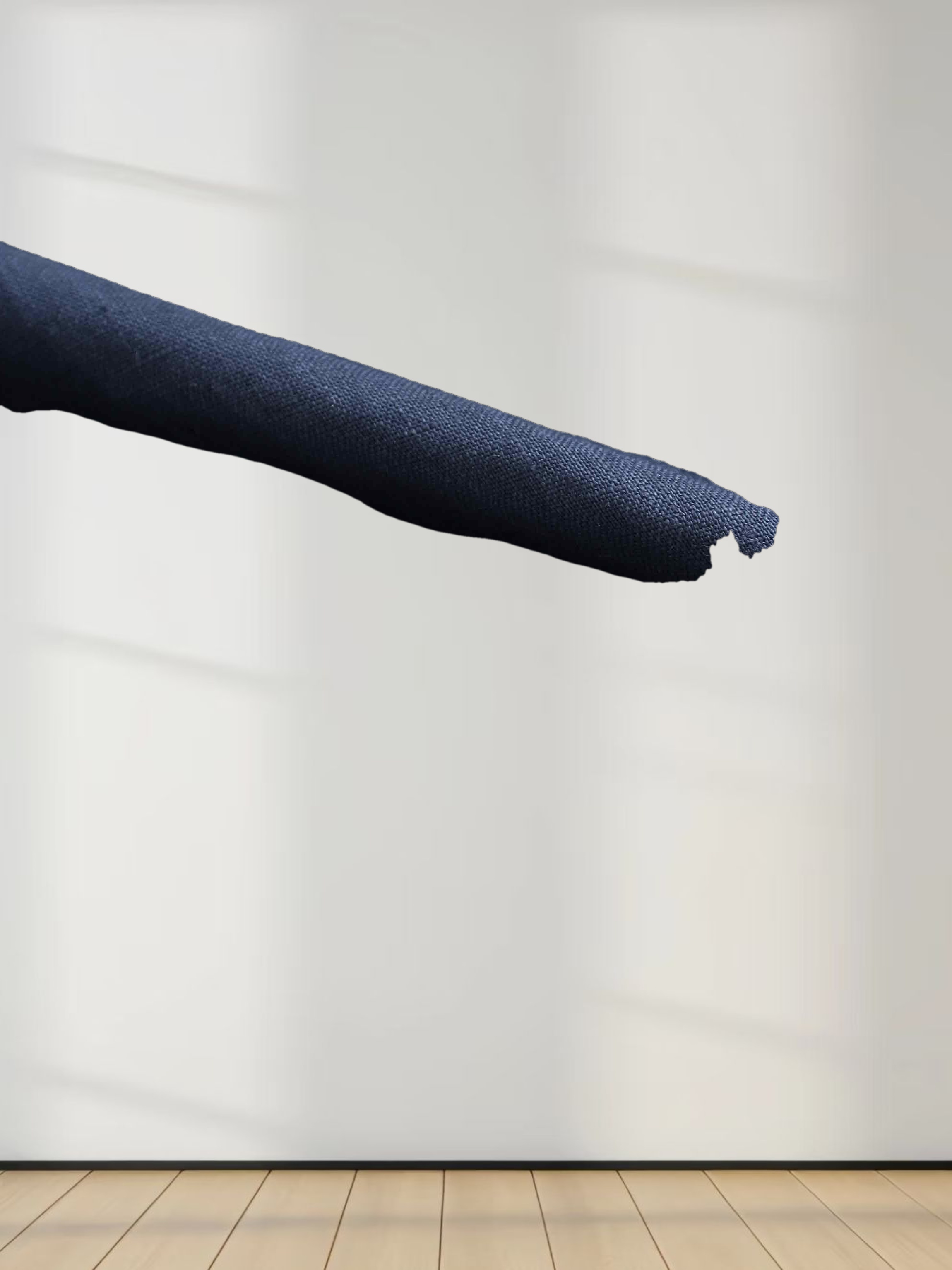 Drawstring Button Down Linen Top-Navy