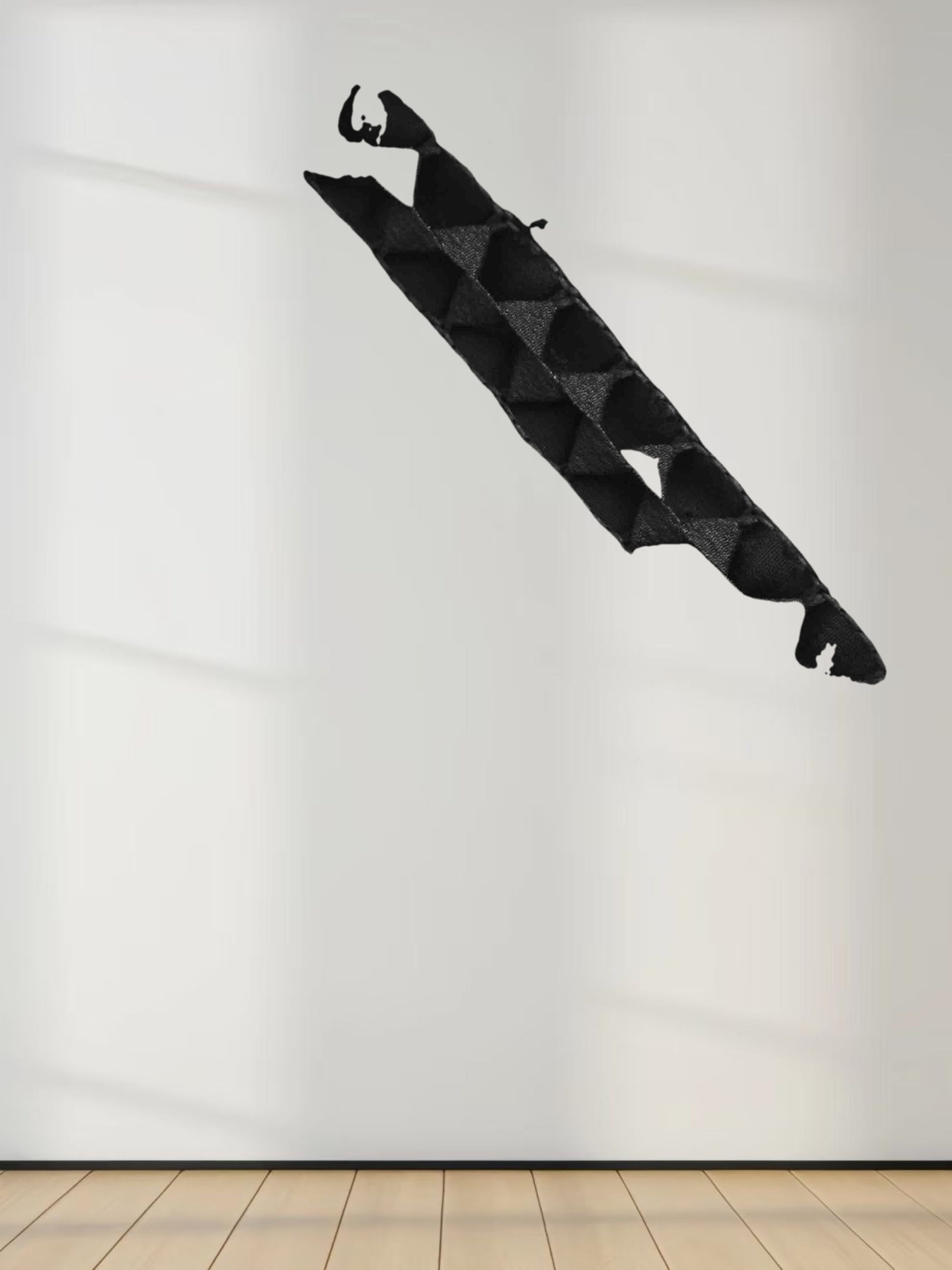 Chiffon Rikrak Lace Dress-Black