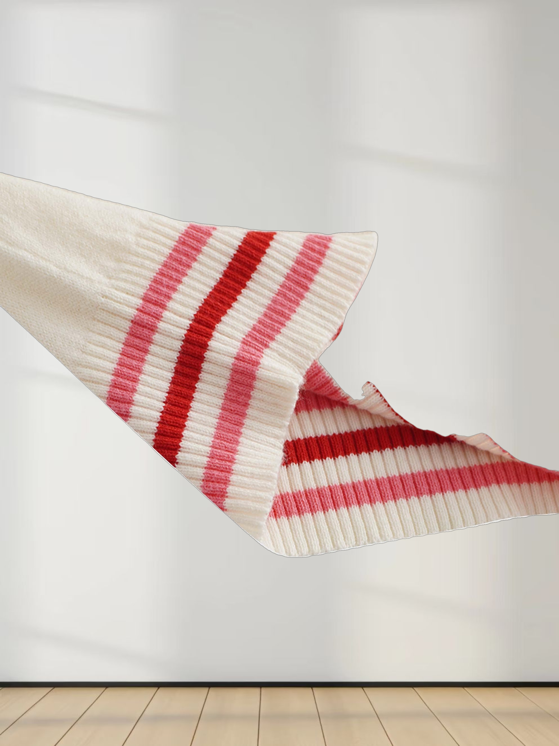 Varsity Floral Design Sweater-Pink Floral