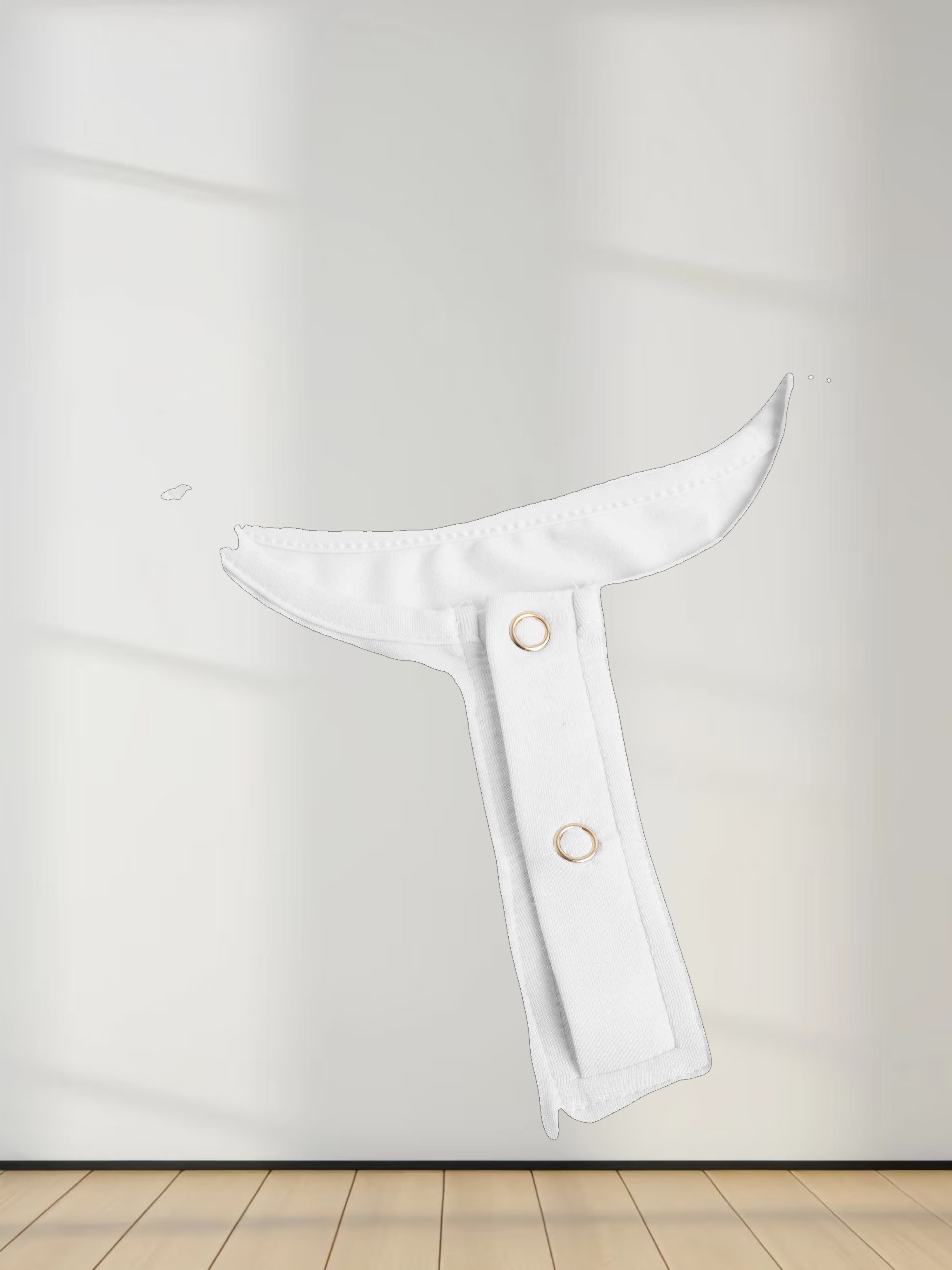 SIDE ELASTIC TEE-WHITE