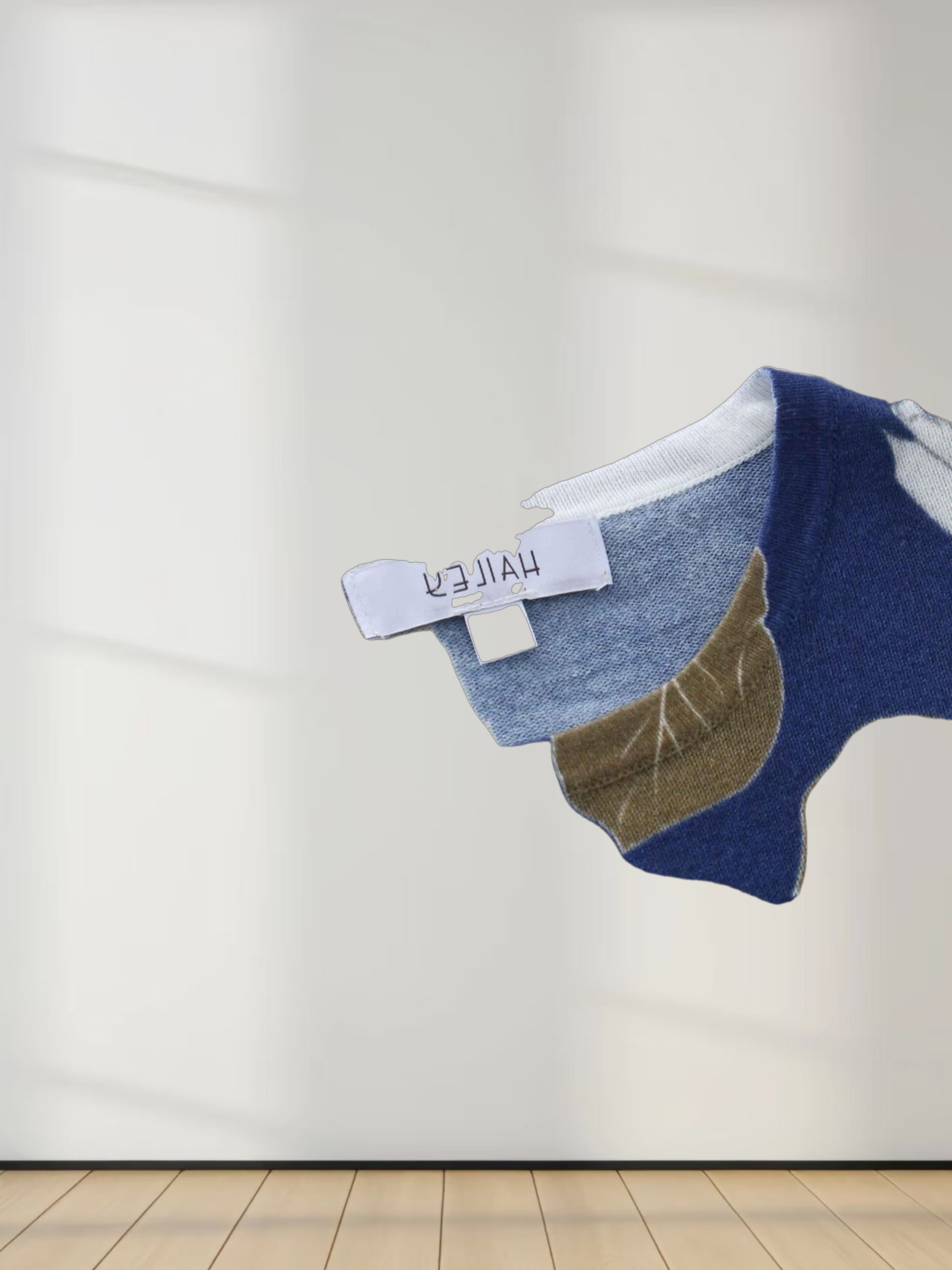 Oversized Printed Sweater-Lilac Flower