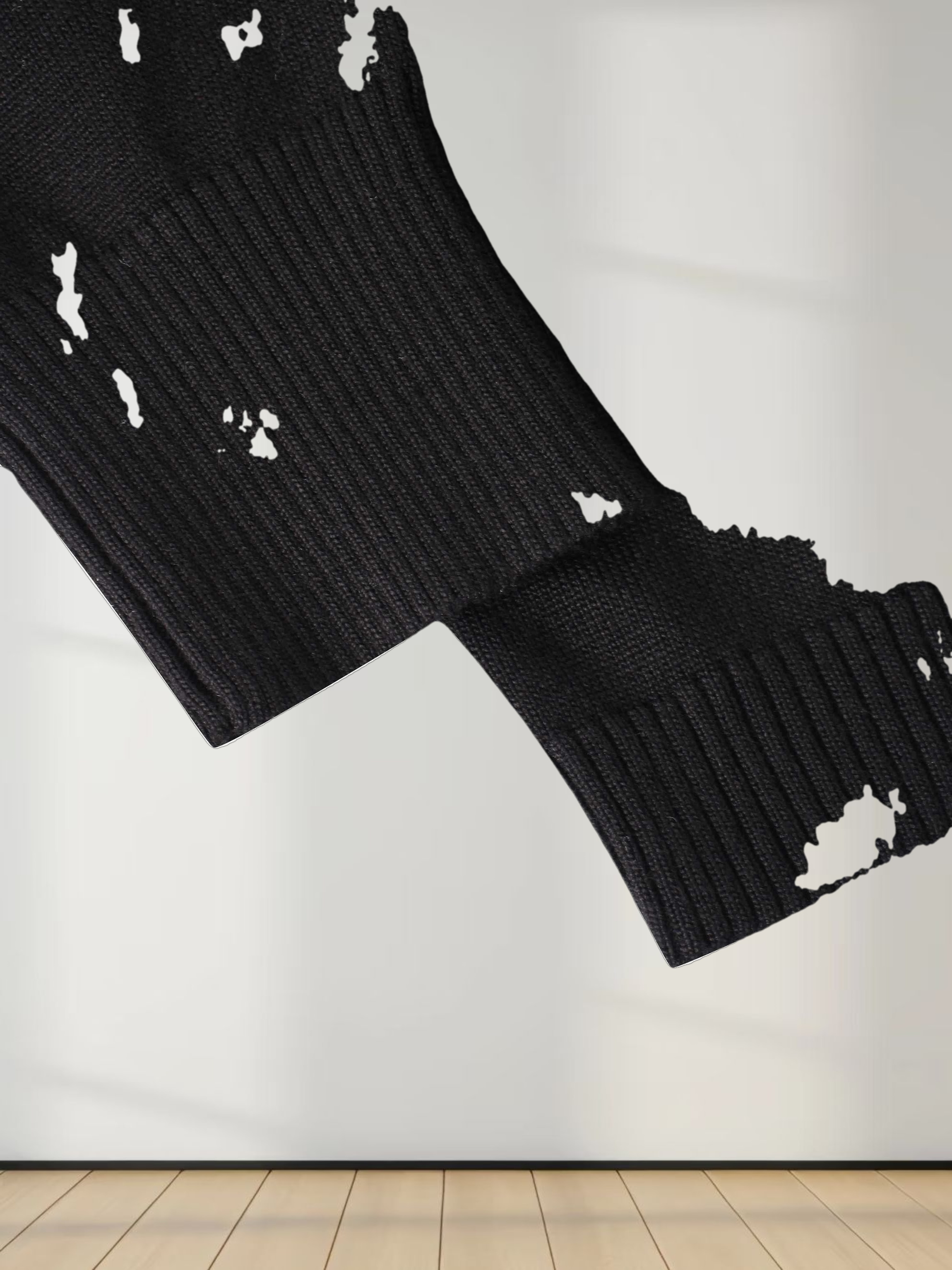 Cropped Bow Cardigan-Black