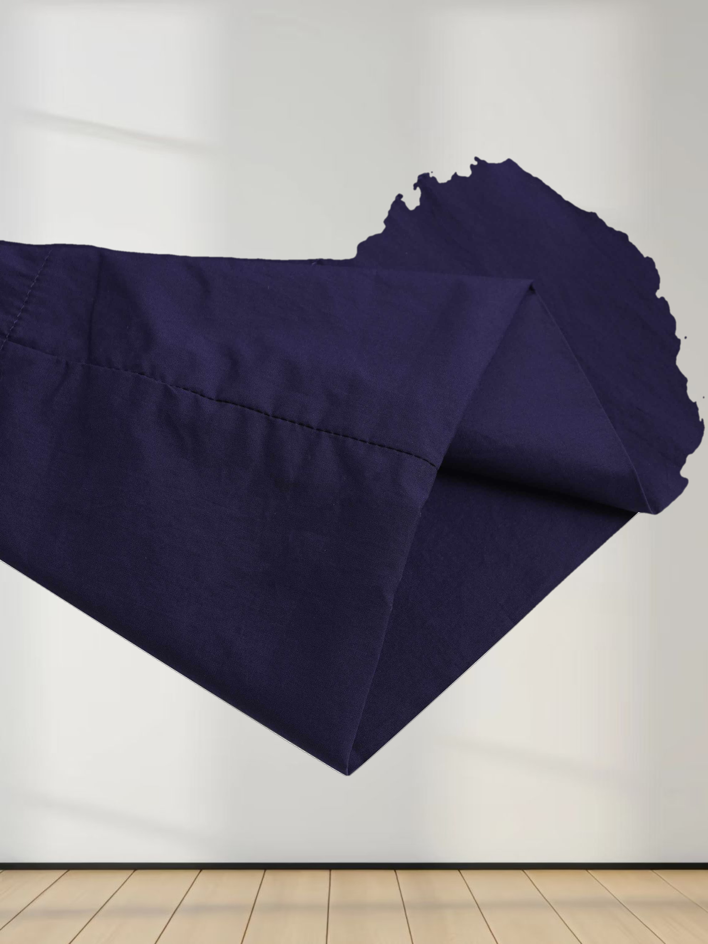 Yoke Ruffle Skirt-Navy