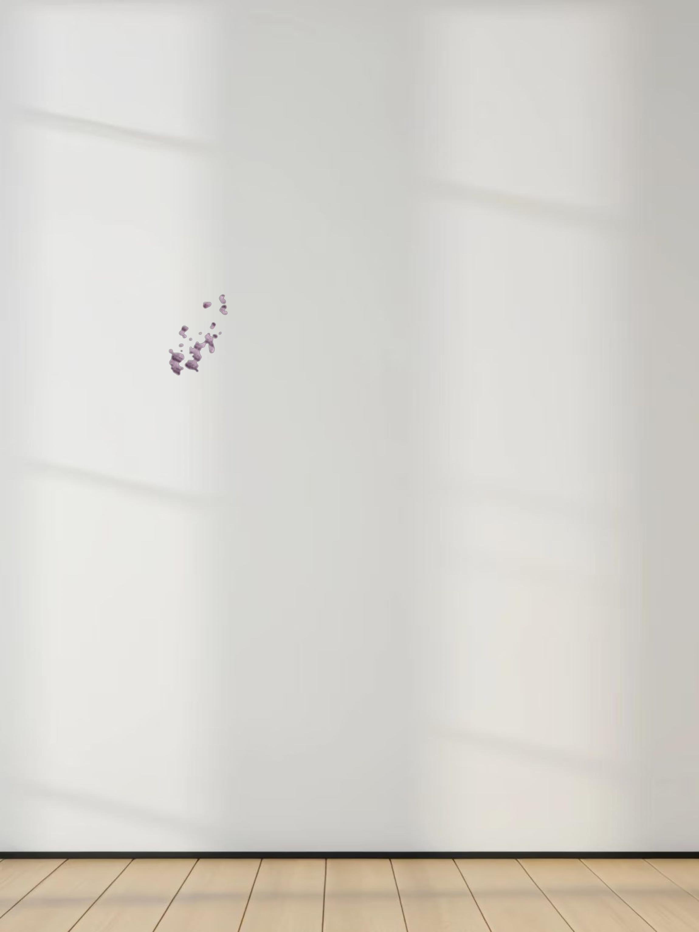 RIBBED HIGH V 3Q-LAVENDER HEATHER