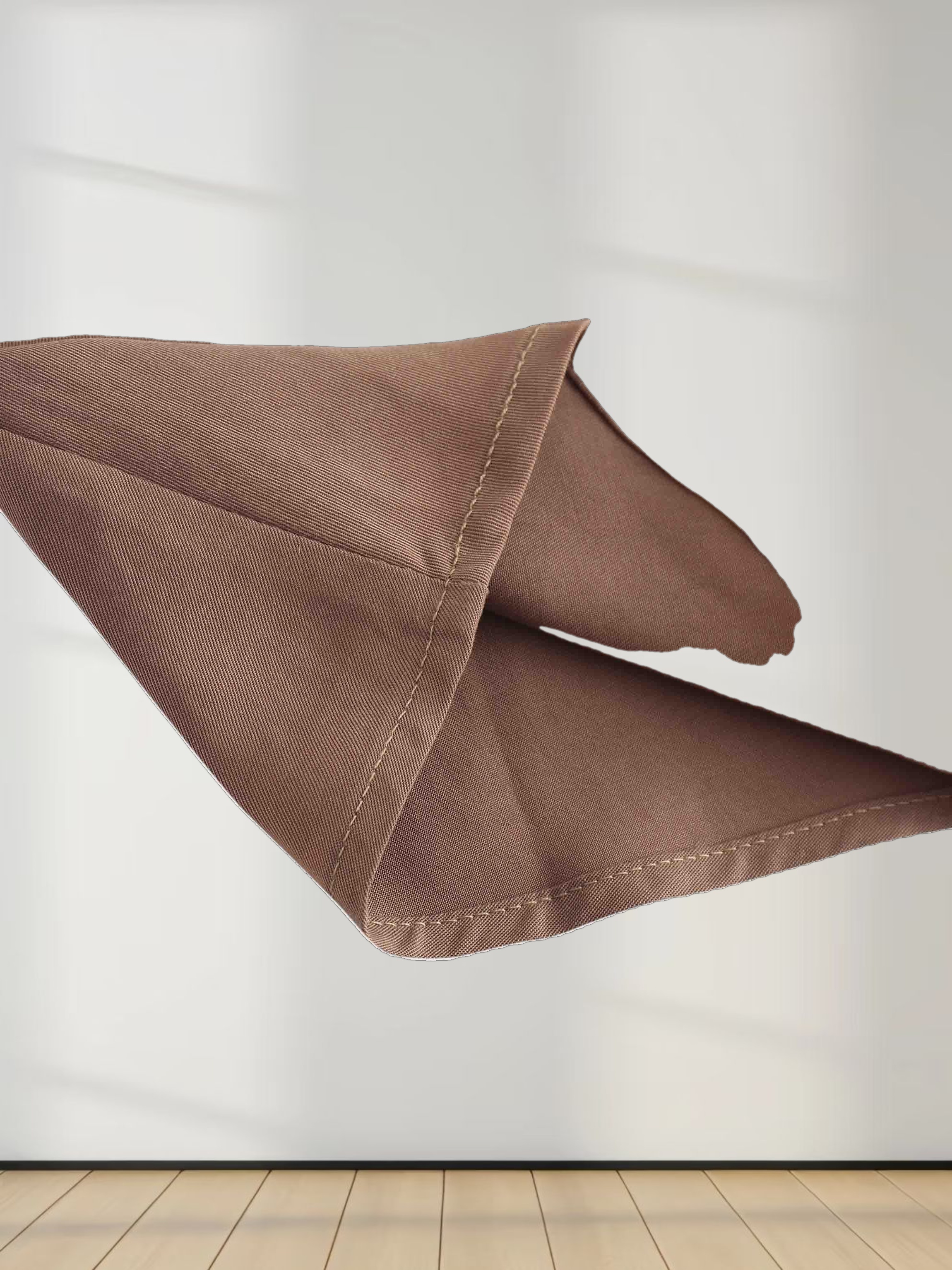 Drawstring Circle Skirt-Brown