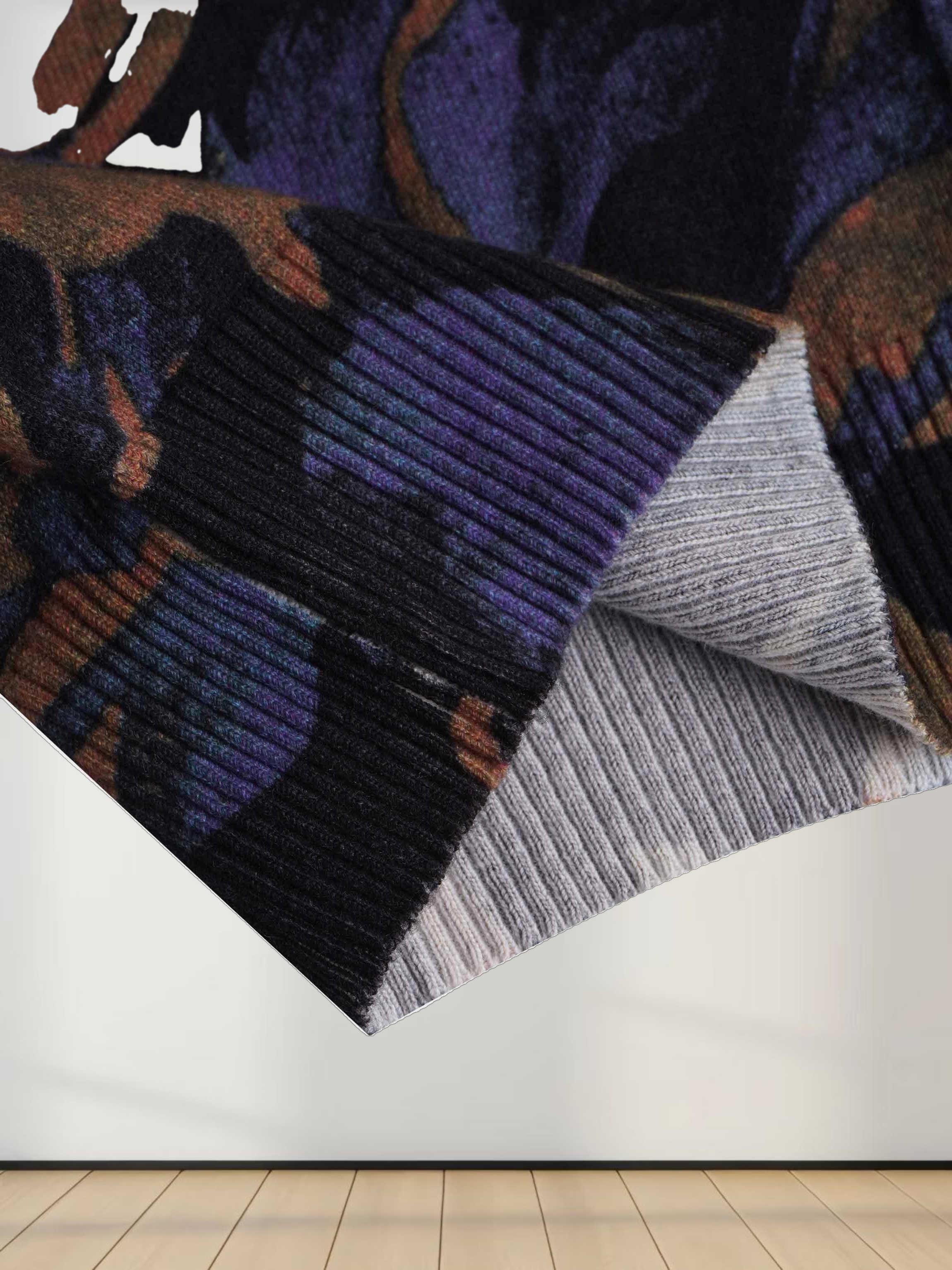 Printed Cardigan-Purple Floral