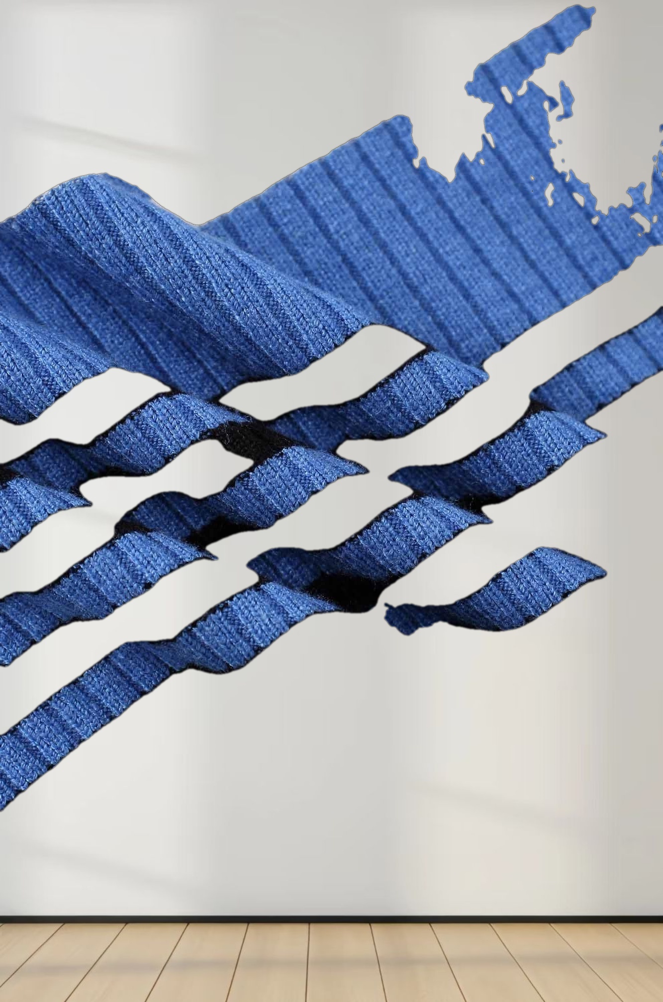 Multi Stripe Ribbed Sweater-Yellow/Green