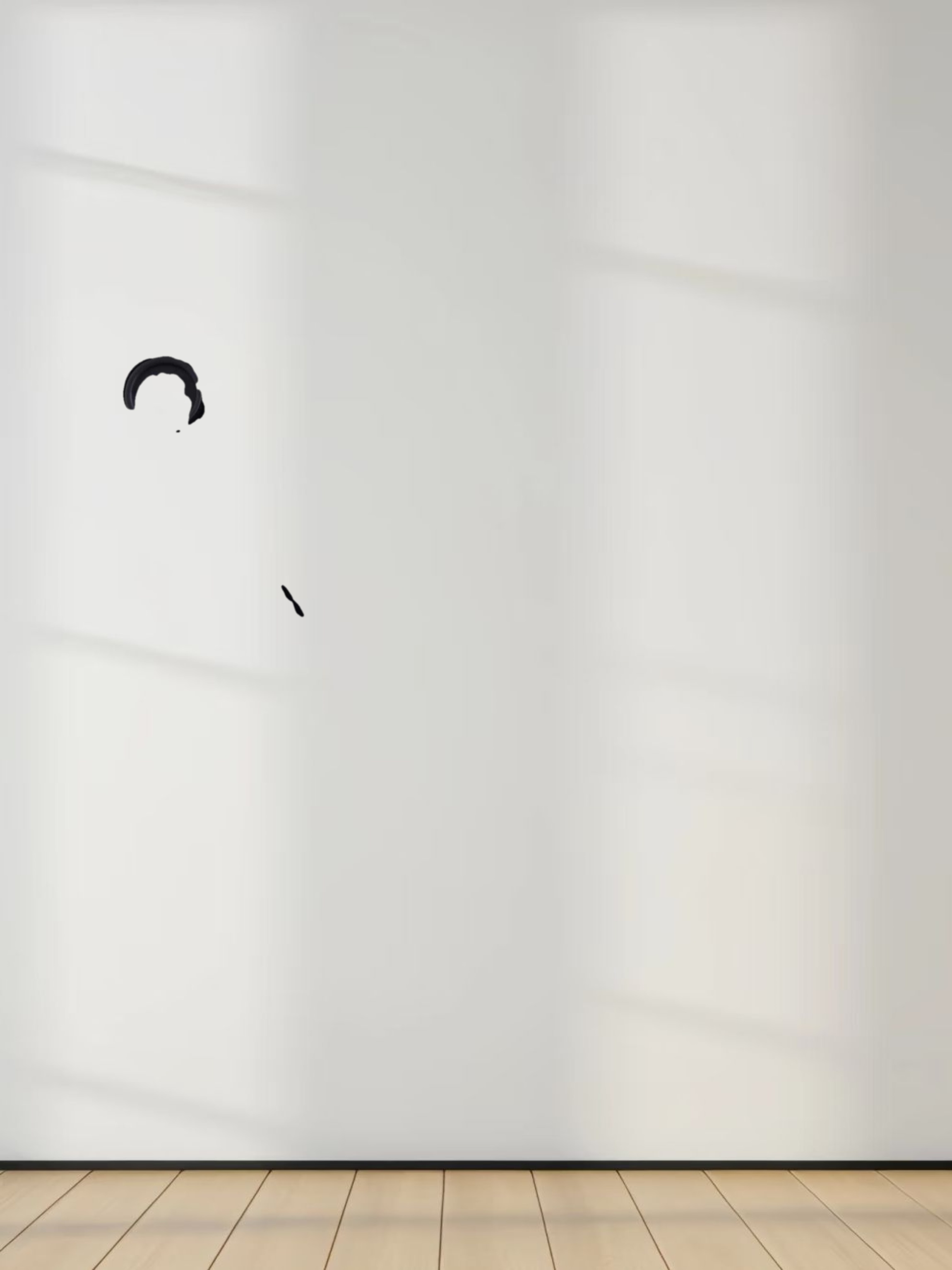 V Bottom Crop Sweater-Black