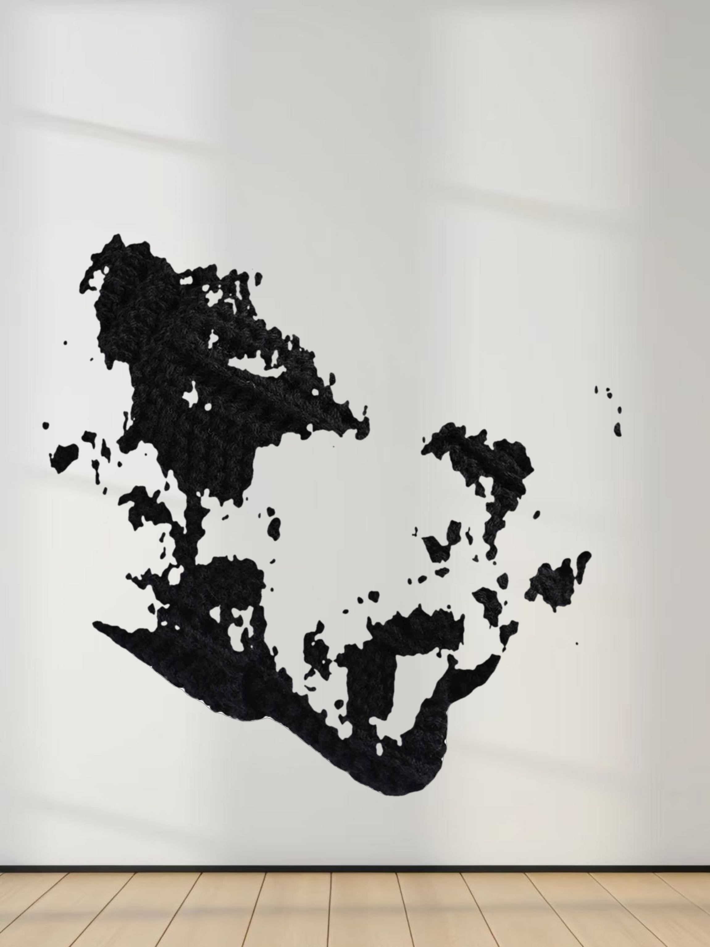 Crochet Ruffle Cardigan-Black