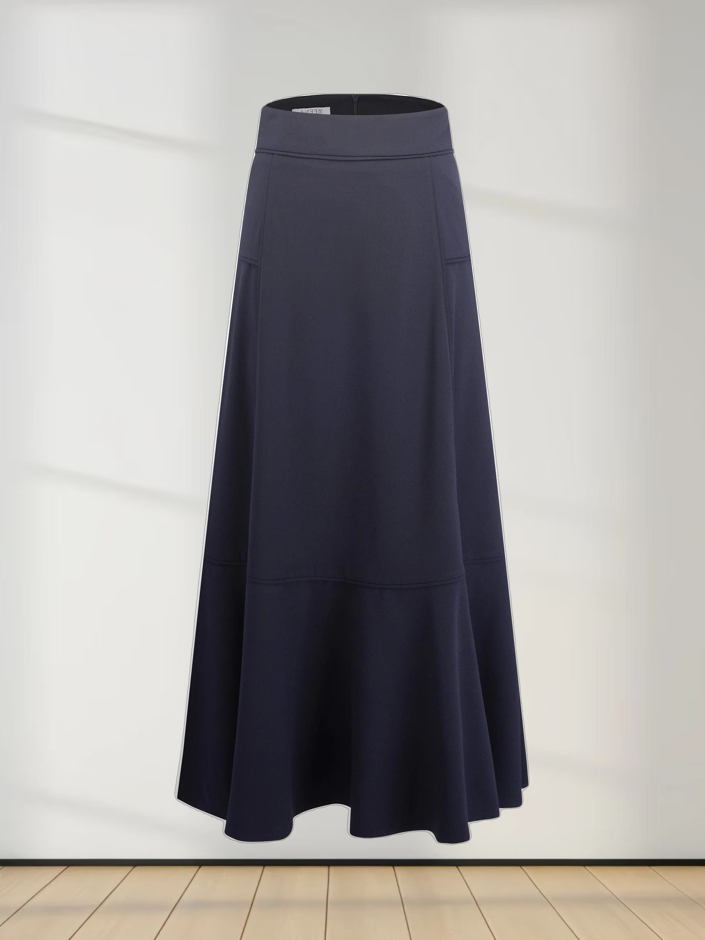 Bottom Flare Skirt-Navy