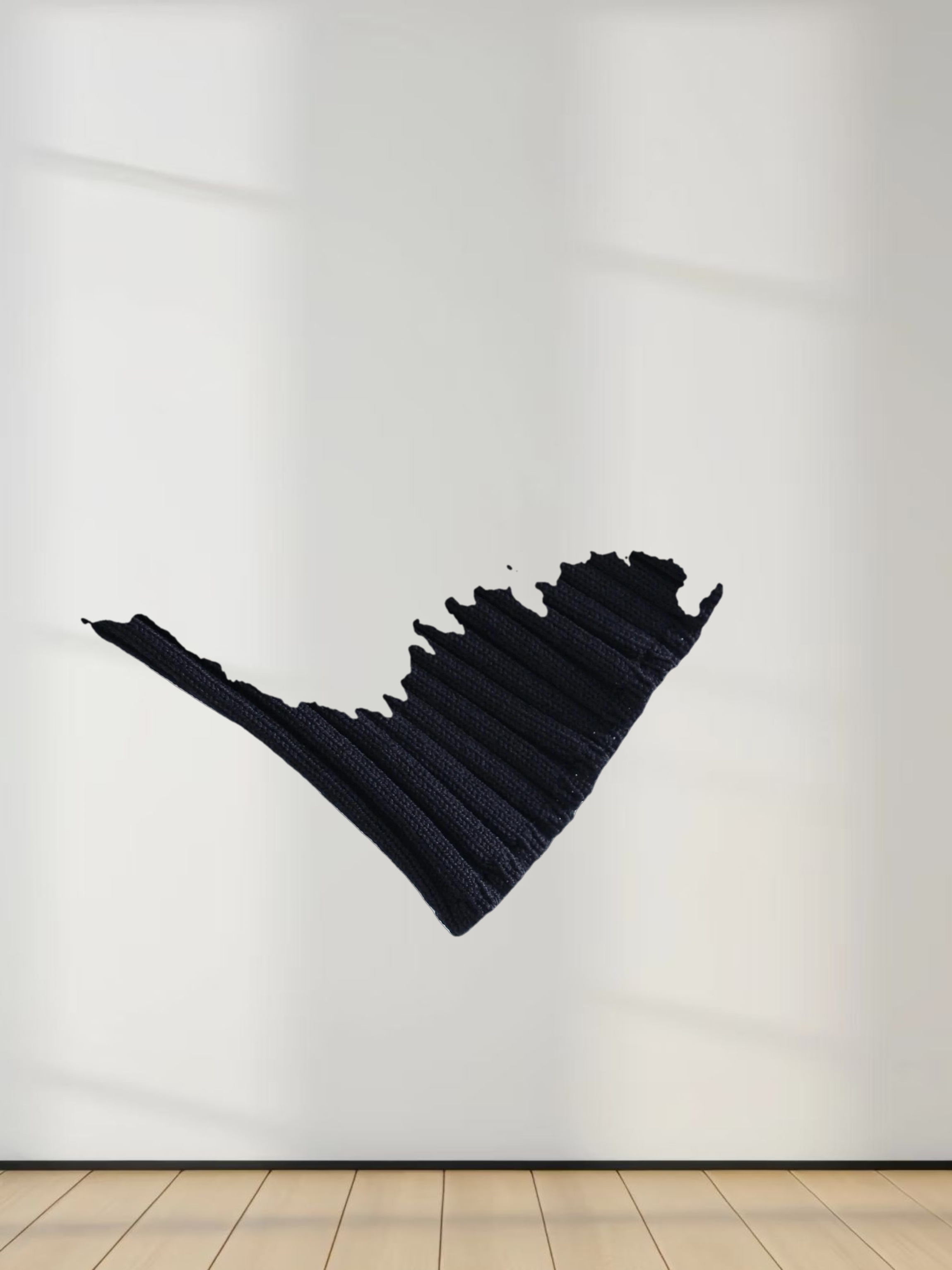 RIBBED WAISTED SWEATER-BLACK