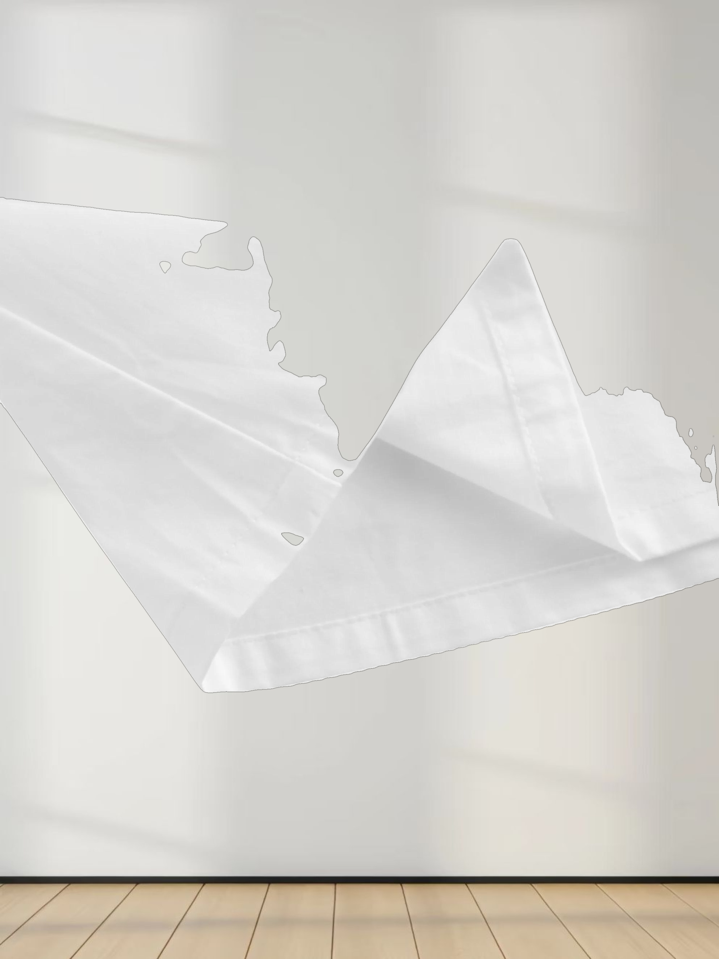 Stitch Down Cotton Pleated Skirt-White