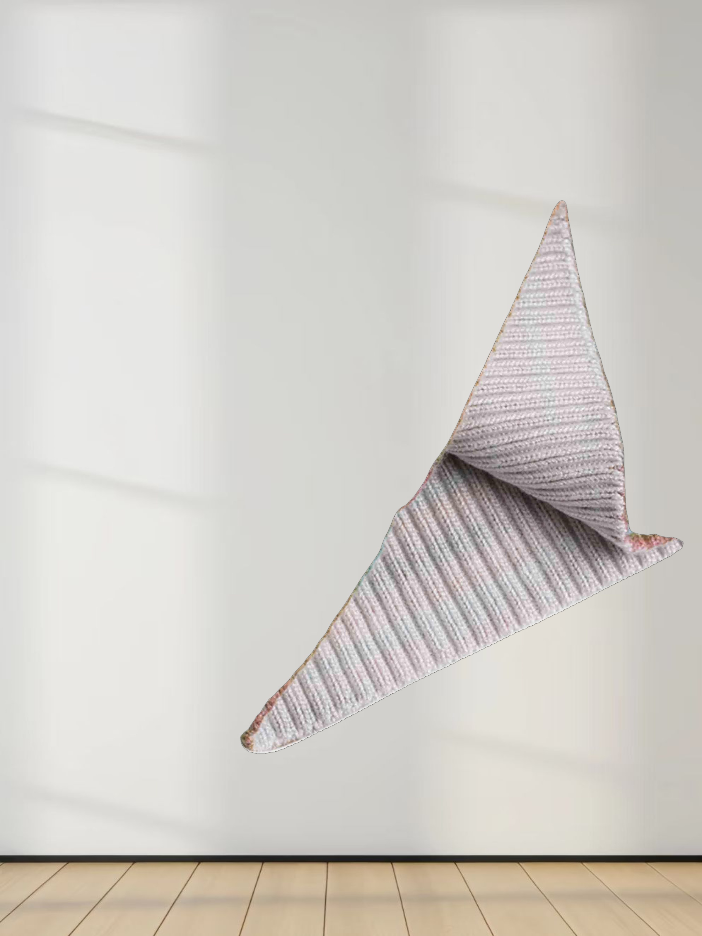 Printed Cable Knit Sweater-Pastel Ombre