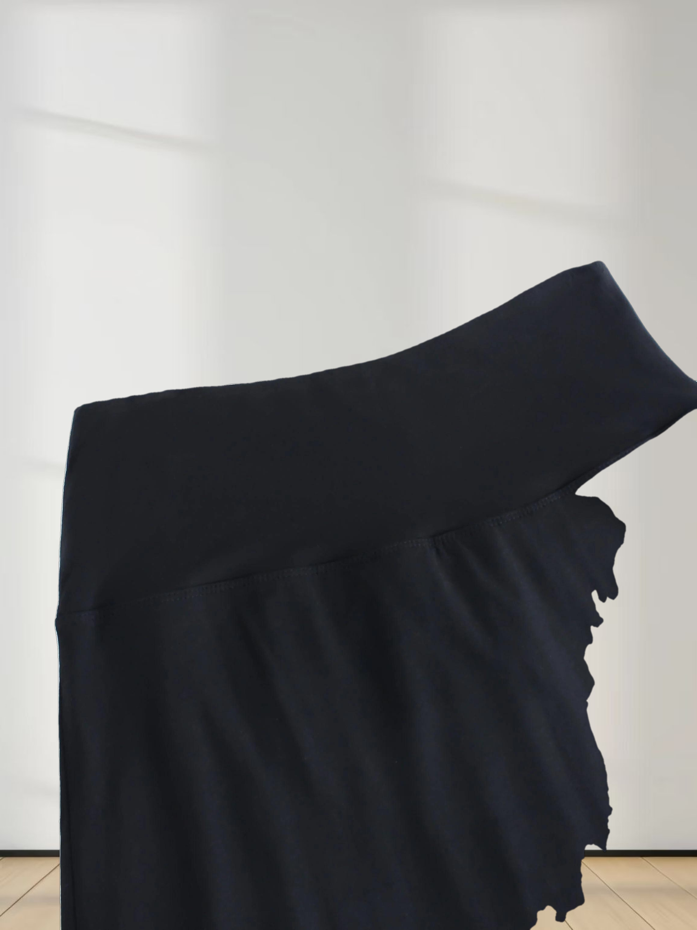 DOUBLE LAYER SKIRT-BLACK