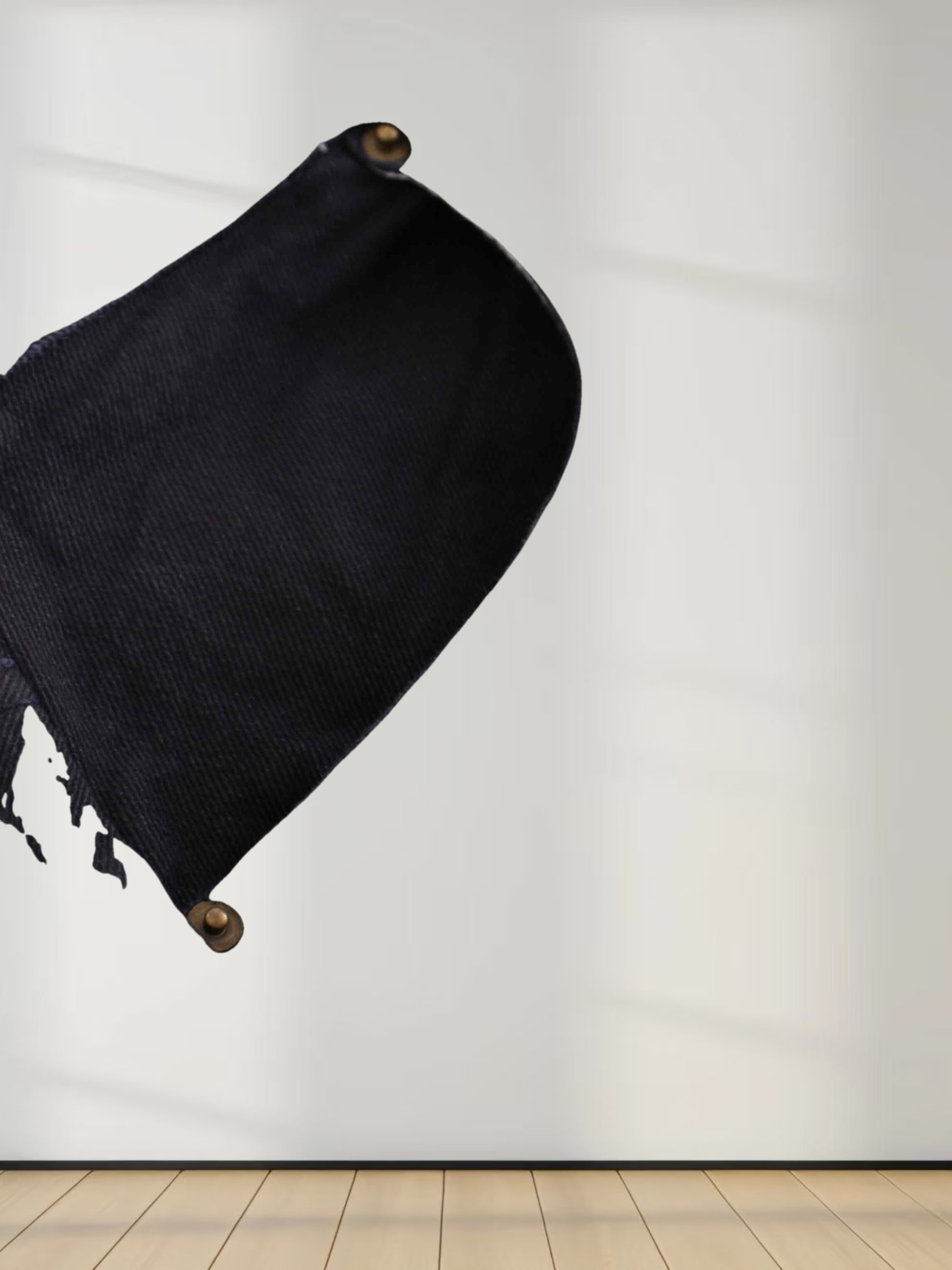 Side Seamed Twill Skirt-Navy