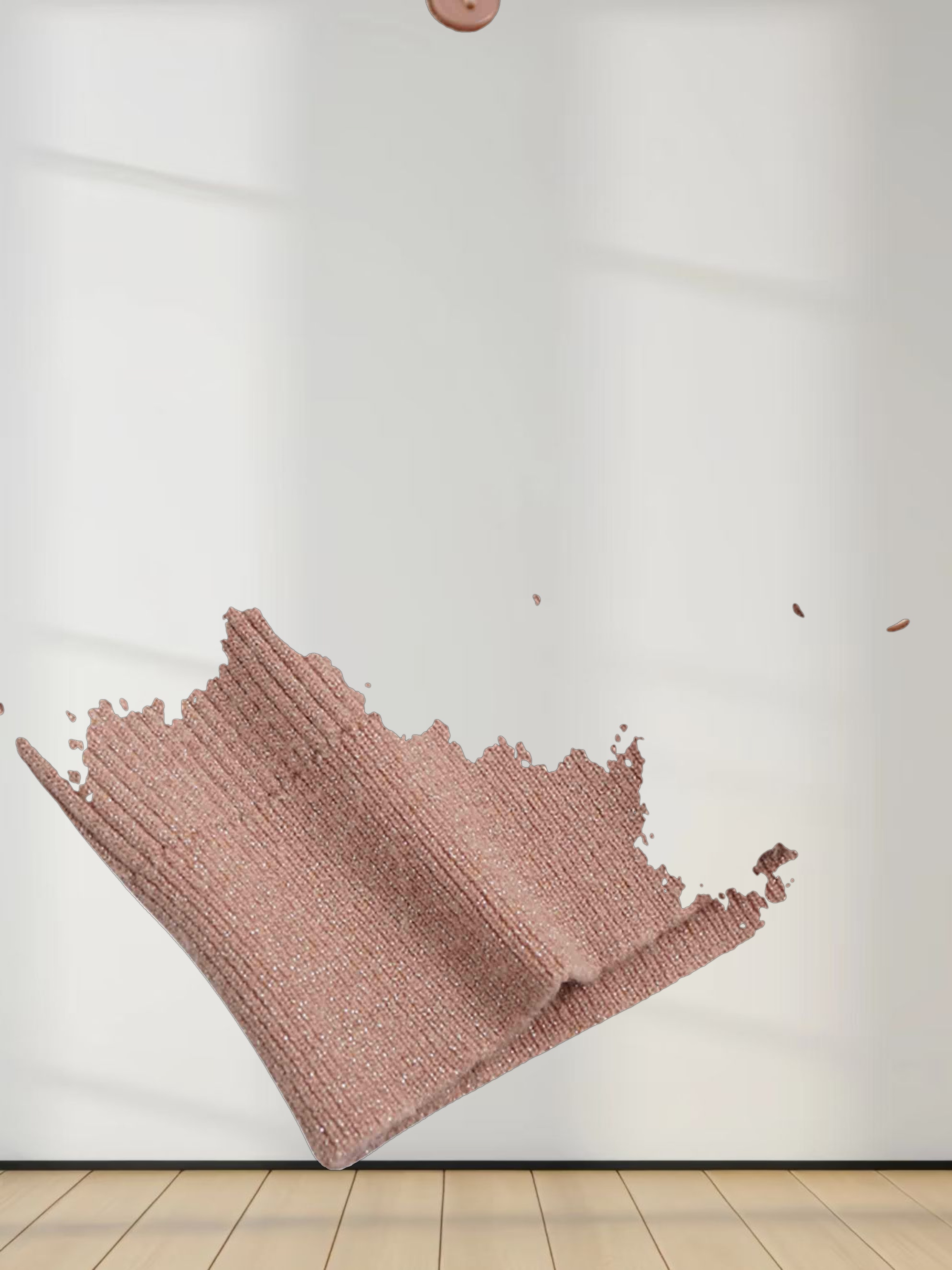 Lurex Ribbed Sweater-Blush