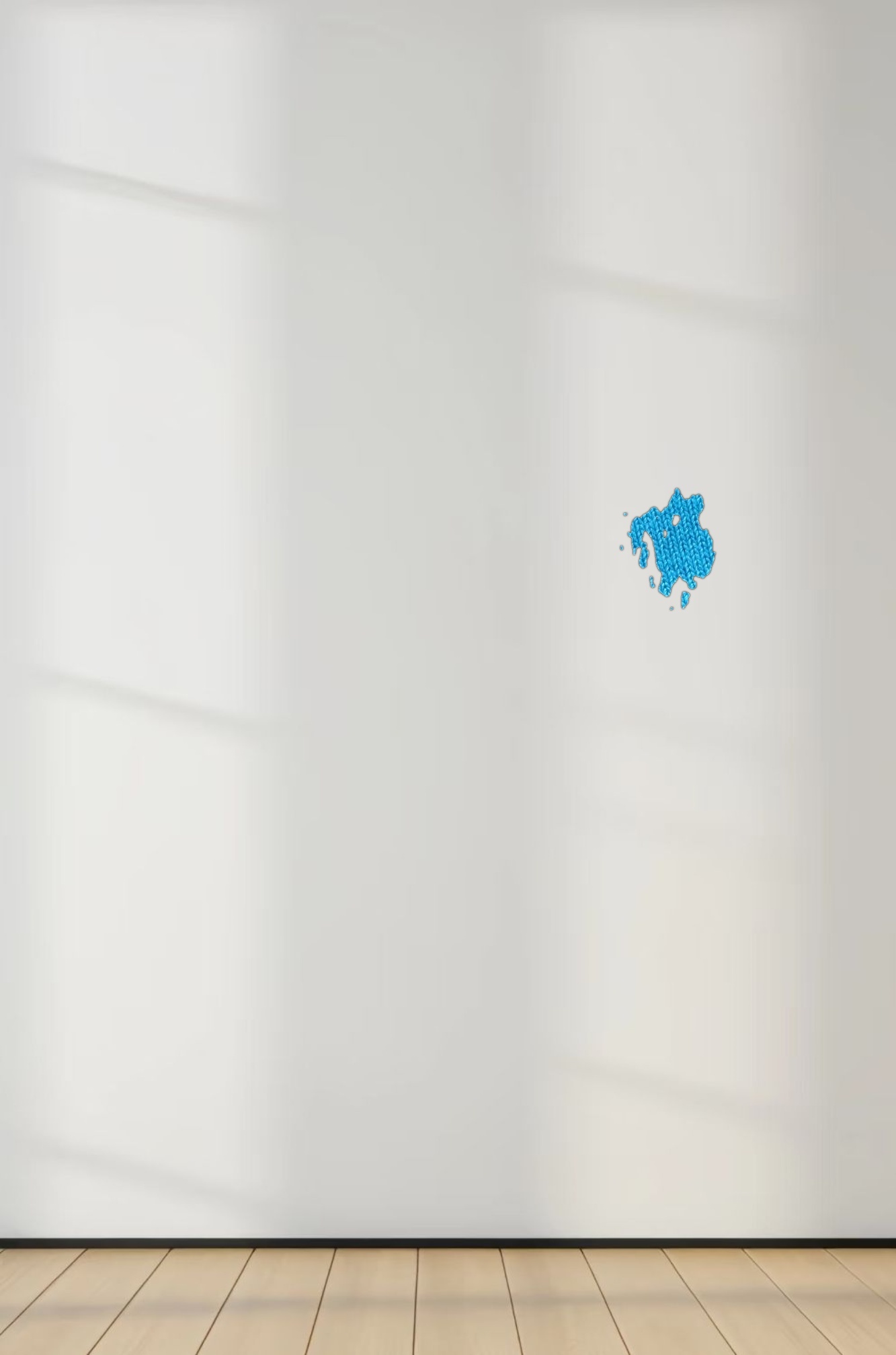 Basic Crew Sweater 3Q-Cerulian