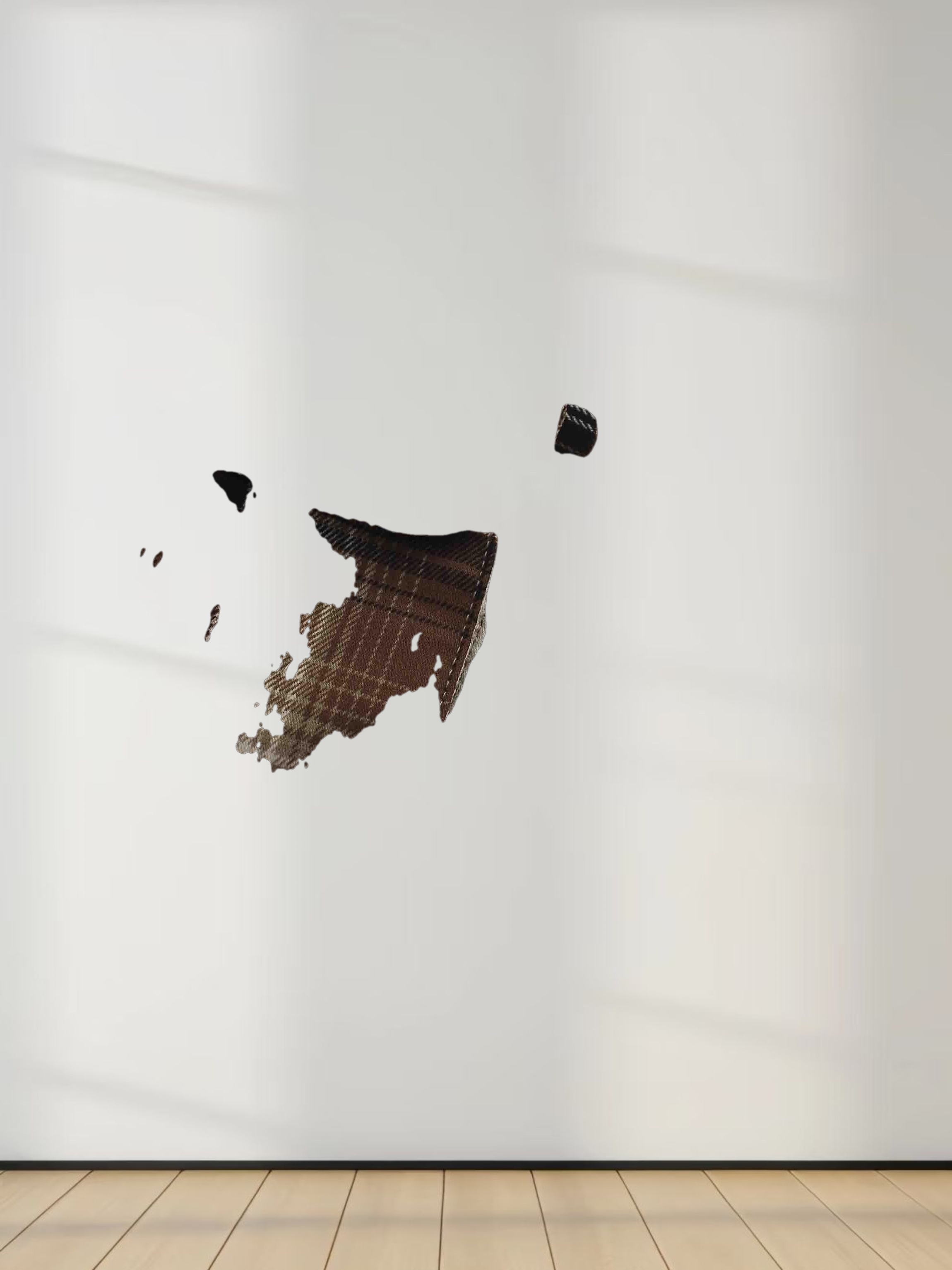 Button Down Blouse-Brown Plaid