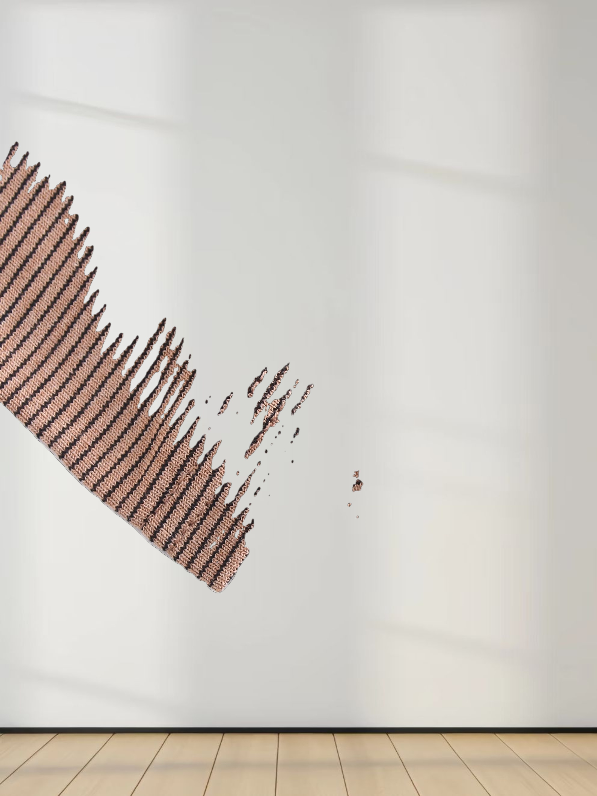 High Low Tee-Brown/Black