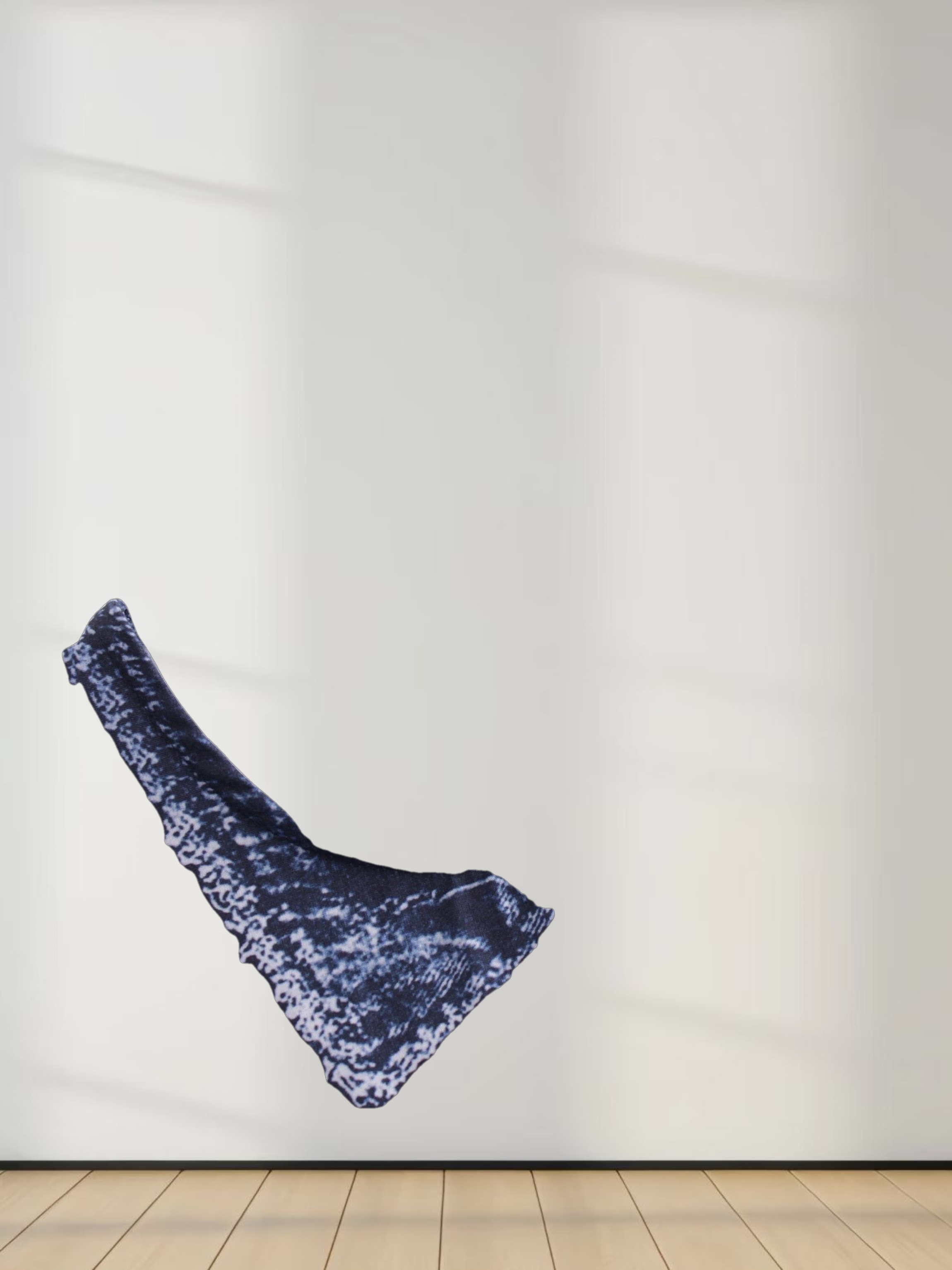 Denim Printed Tee-Blue