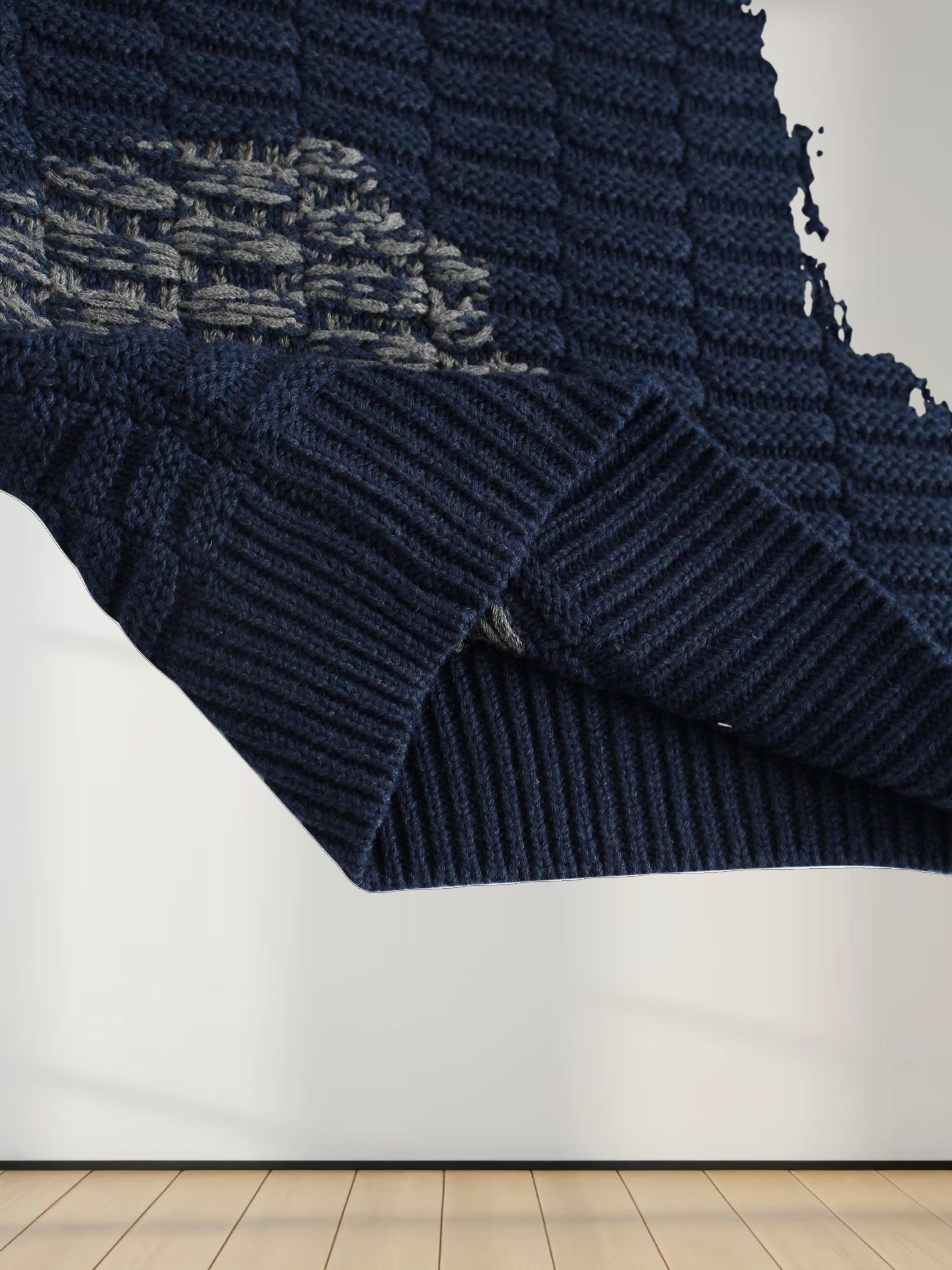 Golden Sun Sweater-Navy