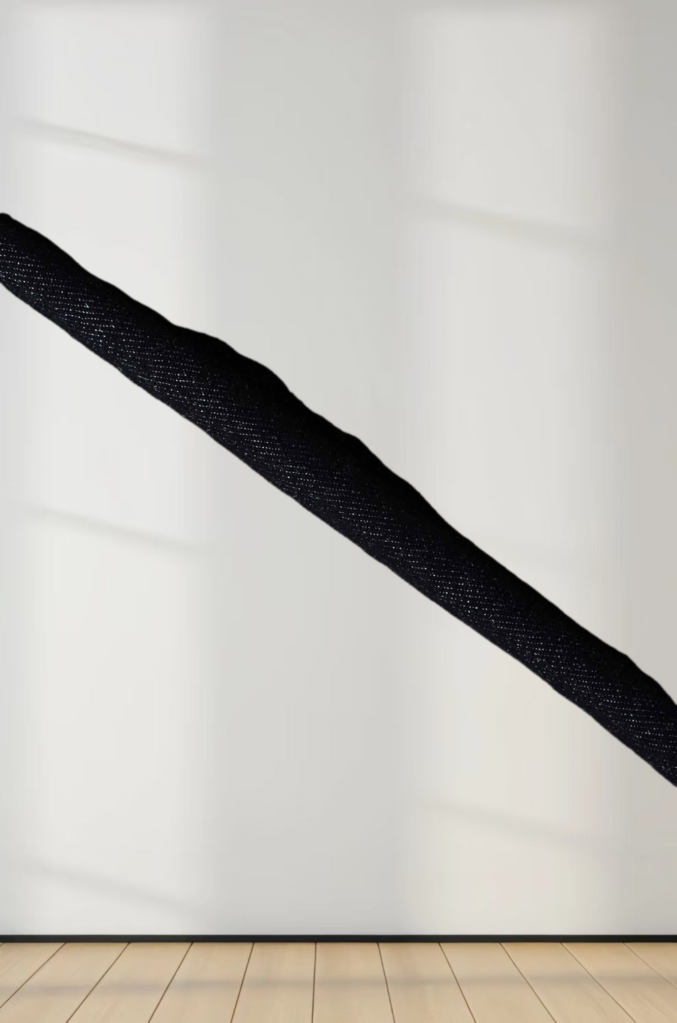 Leather Pocket Denim Blazer-Black