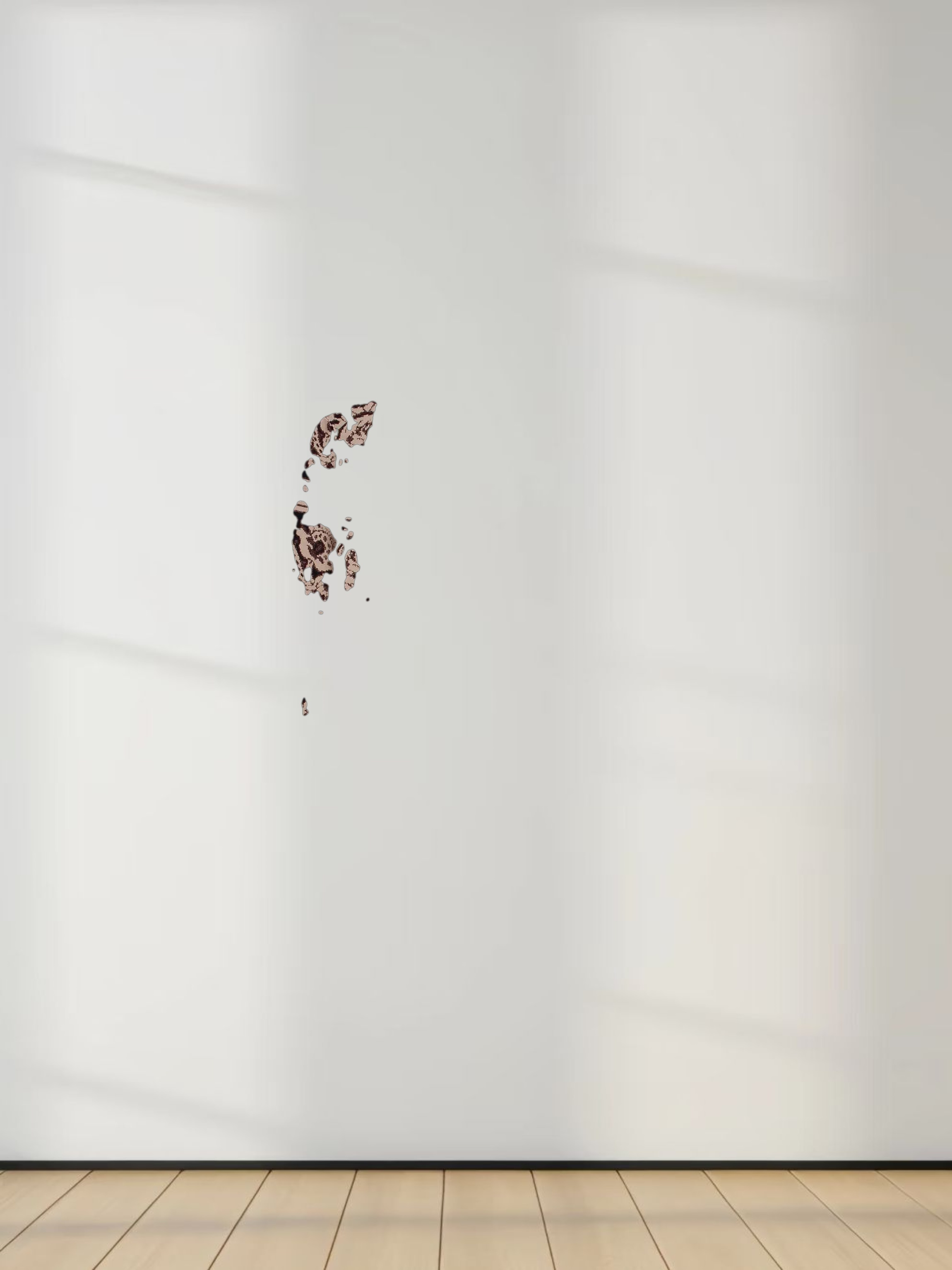 Printed Modal Turtleneck-Paisley Taupe