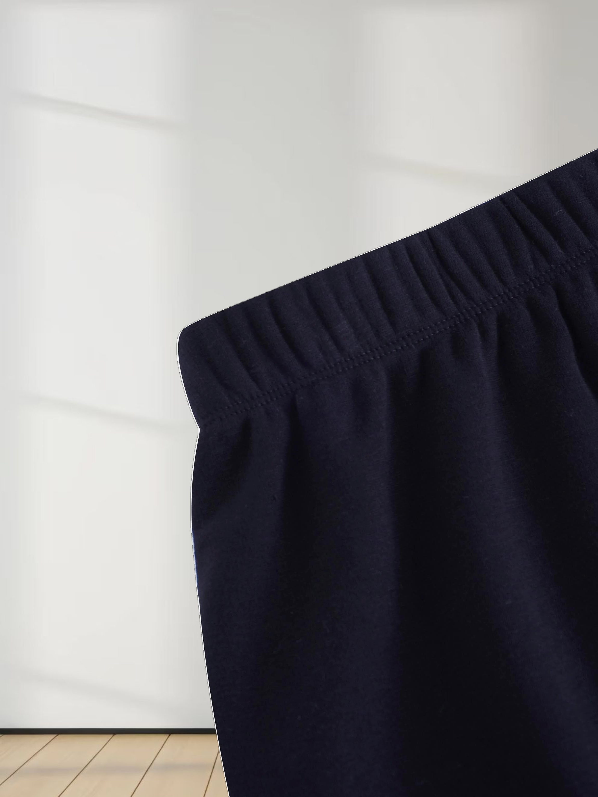 Straight Maxi Sweatshirt Skirt-Black