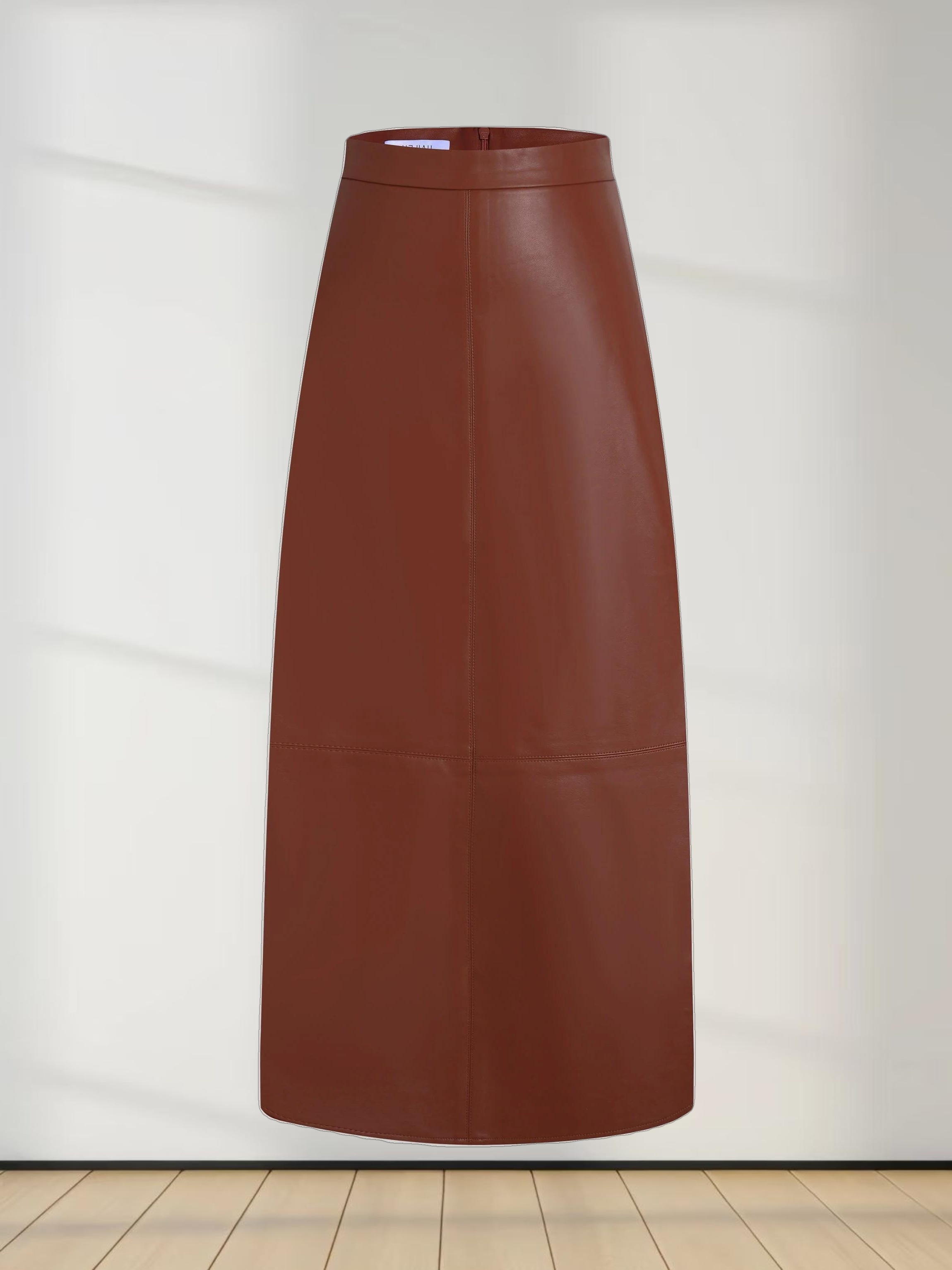 The Leather A-Line Skirt