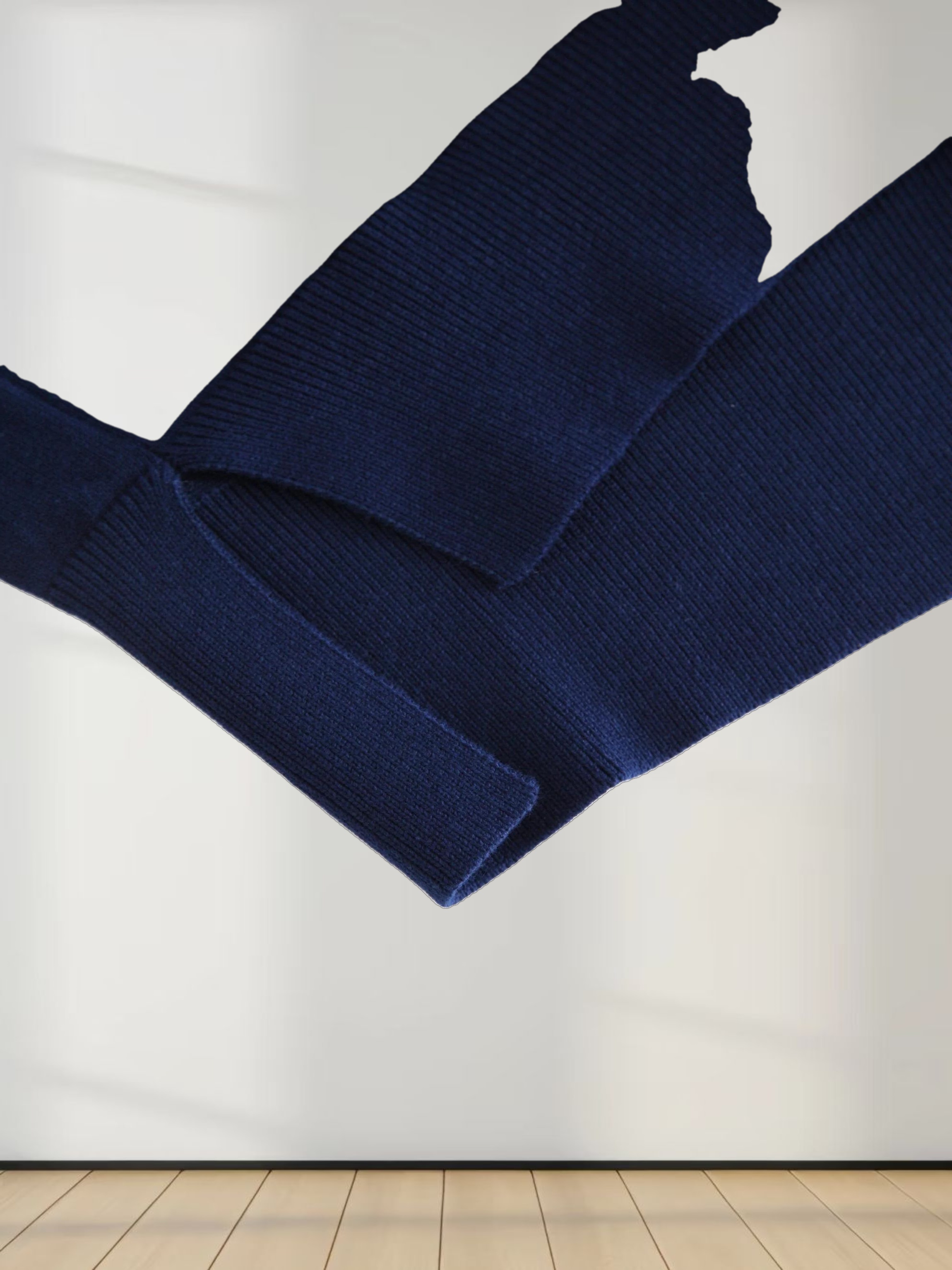 Oversized Lightweight Sweater-Navy