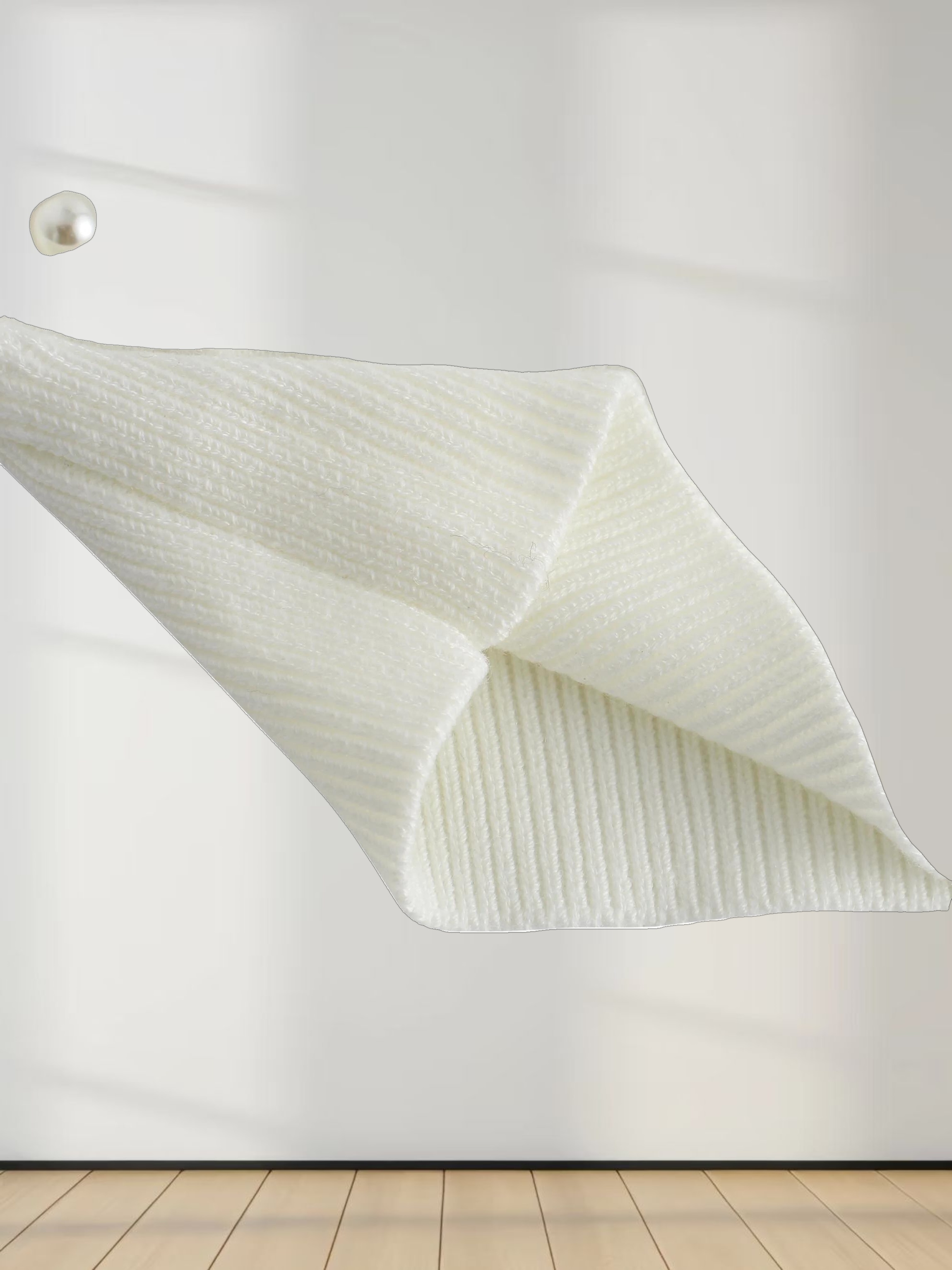 Pearl Embellished Sweater-Ivory