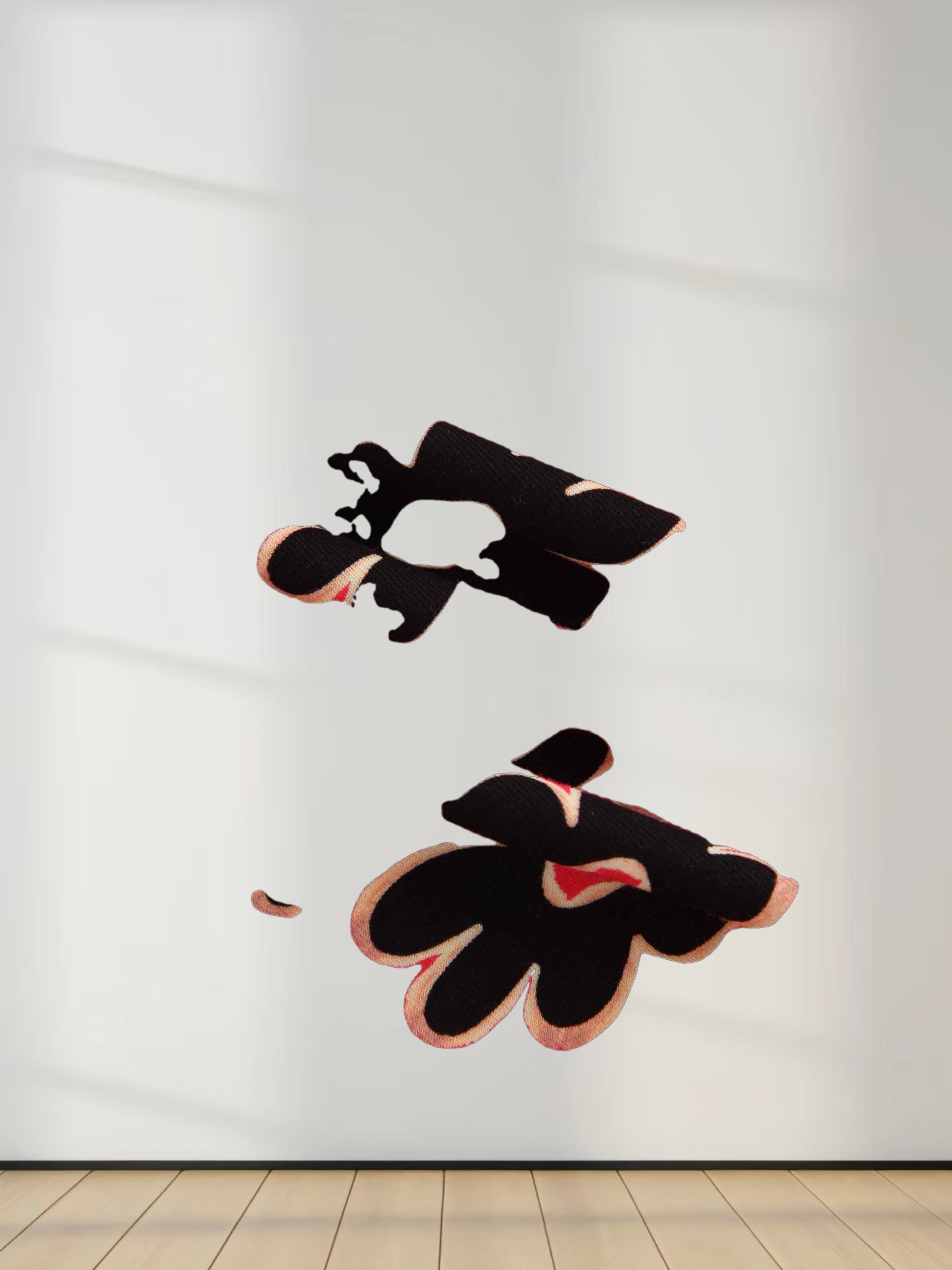 Design Turtleneck-Hot Pink Floral