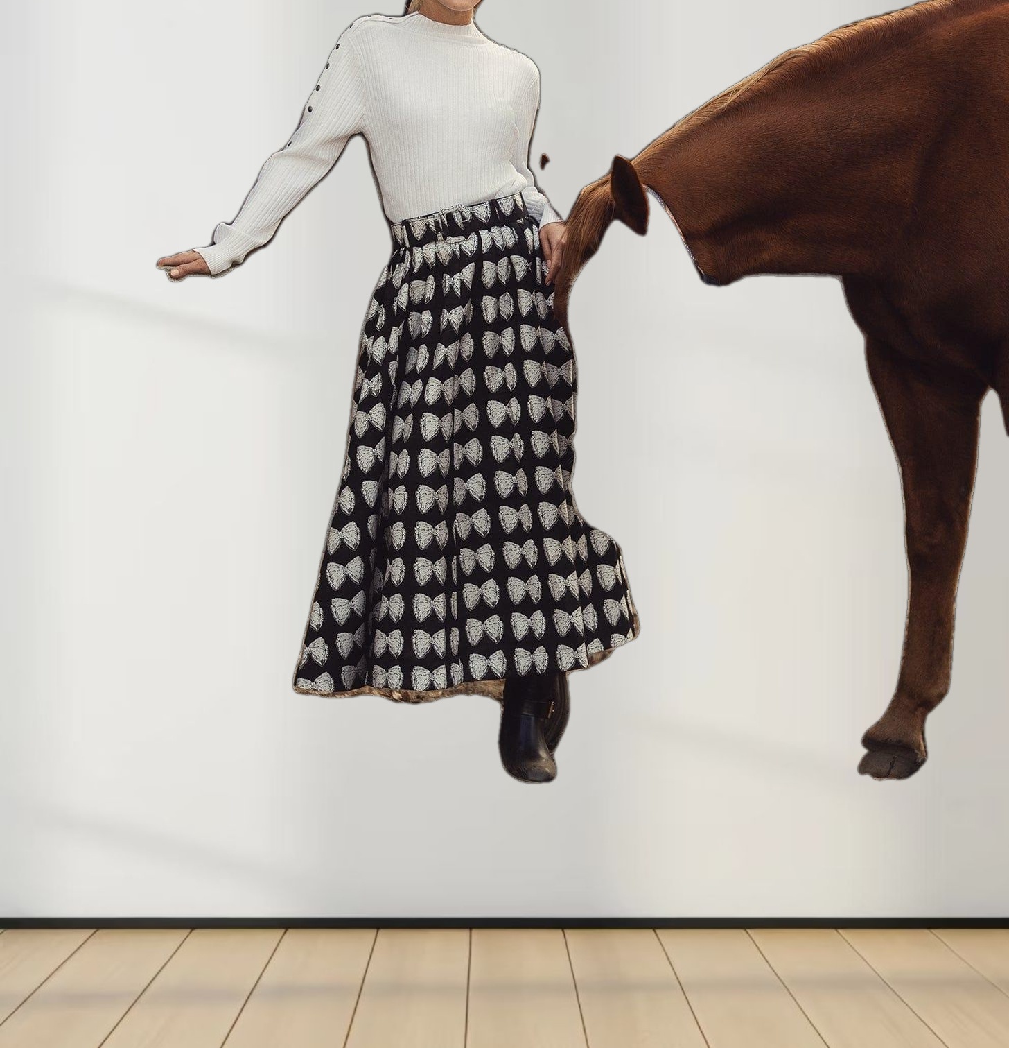 Side Snap Sweater-Cream