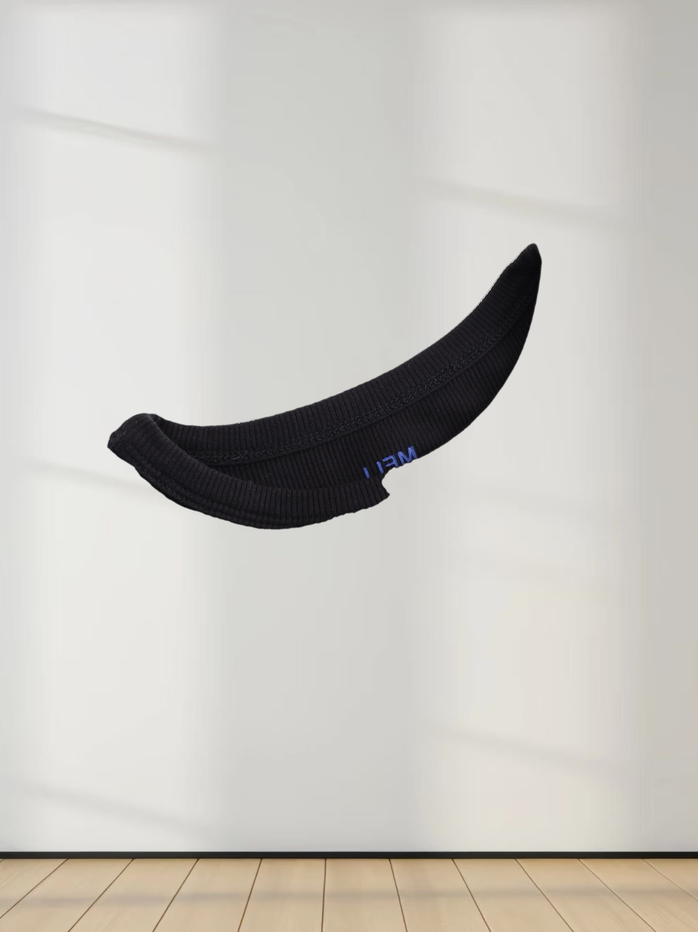 Ribbed Swing Tee-Black