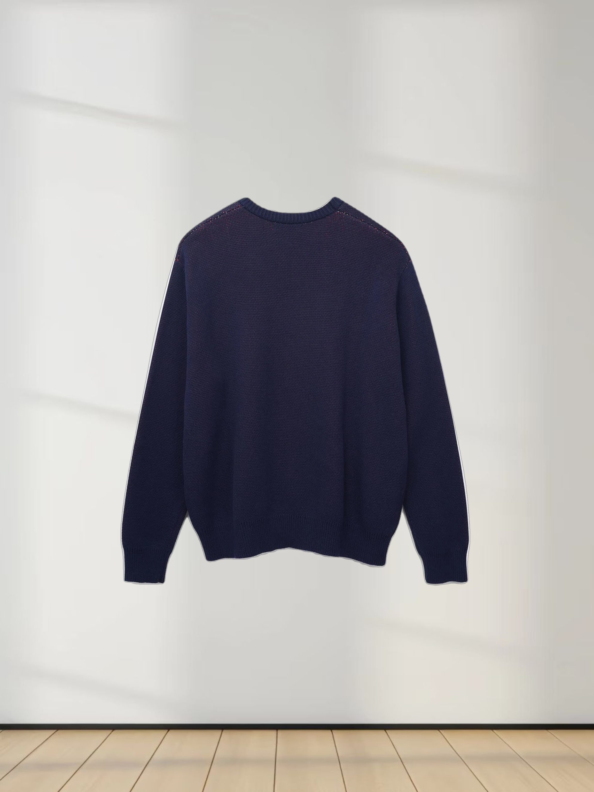 Pop Of Floral Sweater-Blue