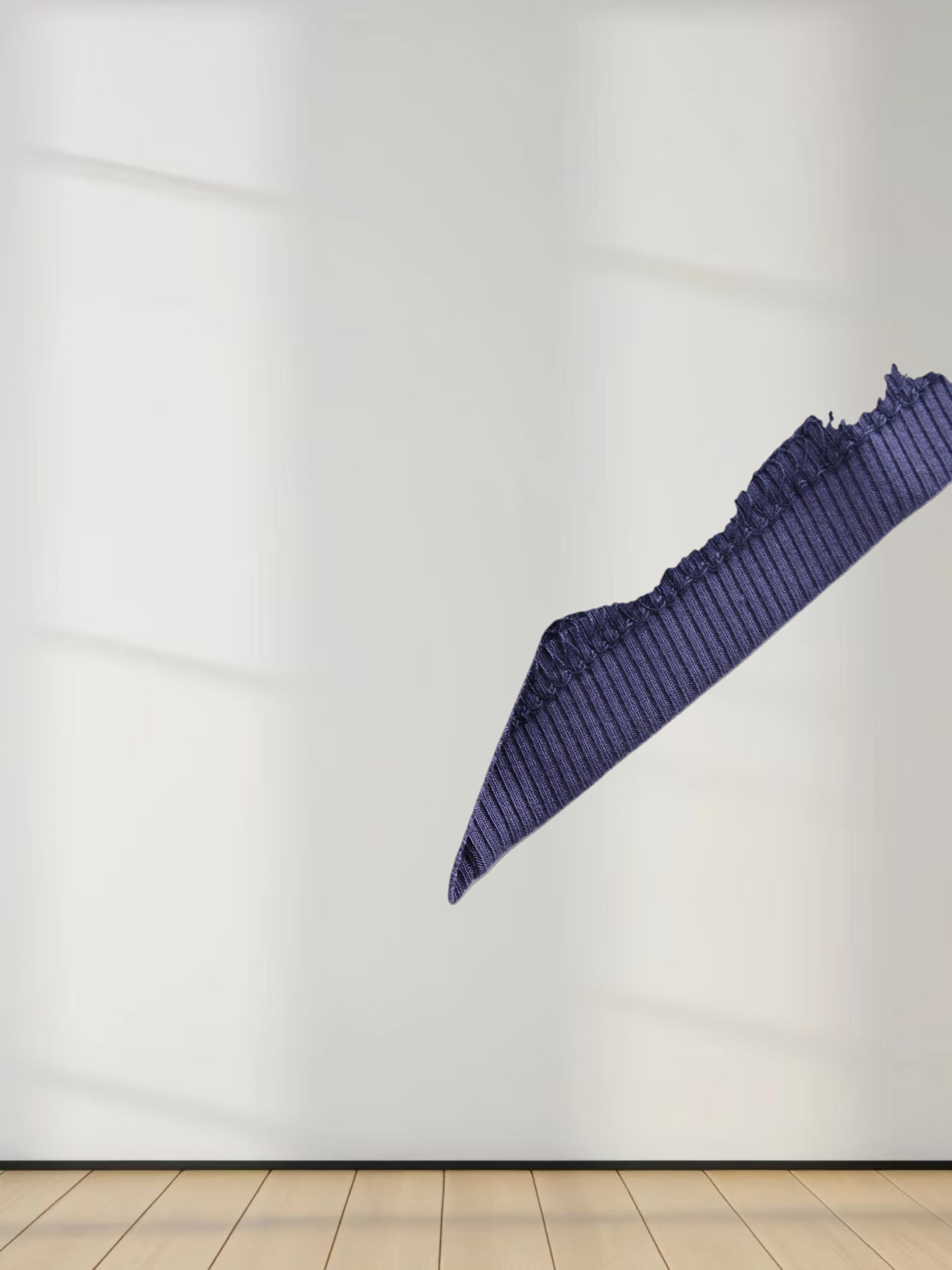 Crew Ribbed Dolman-Indigo Blue