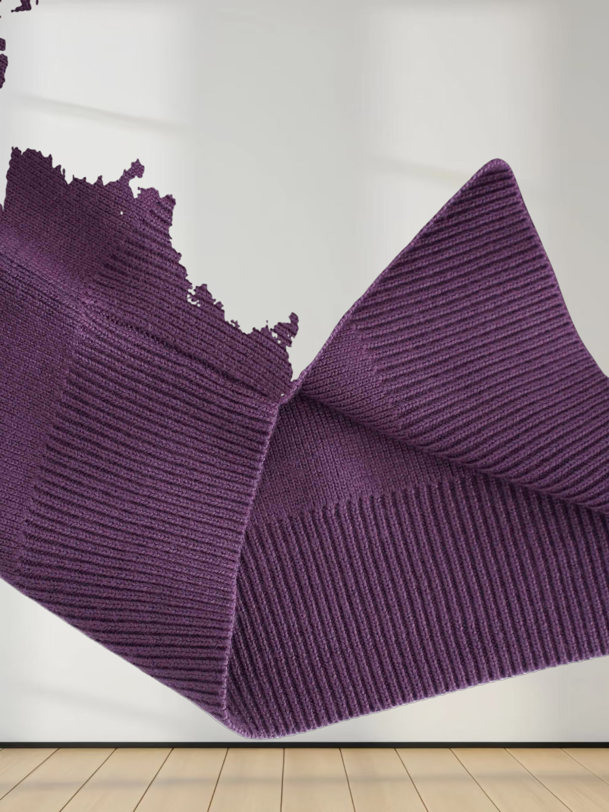 Oversized Soft Knit Sweater-Eggplant