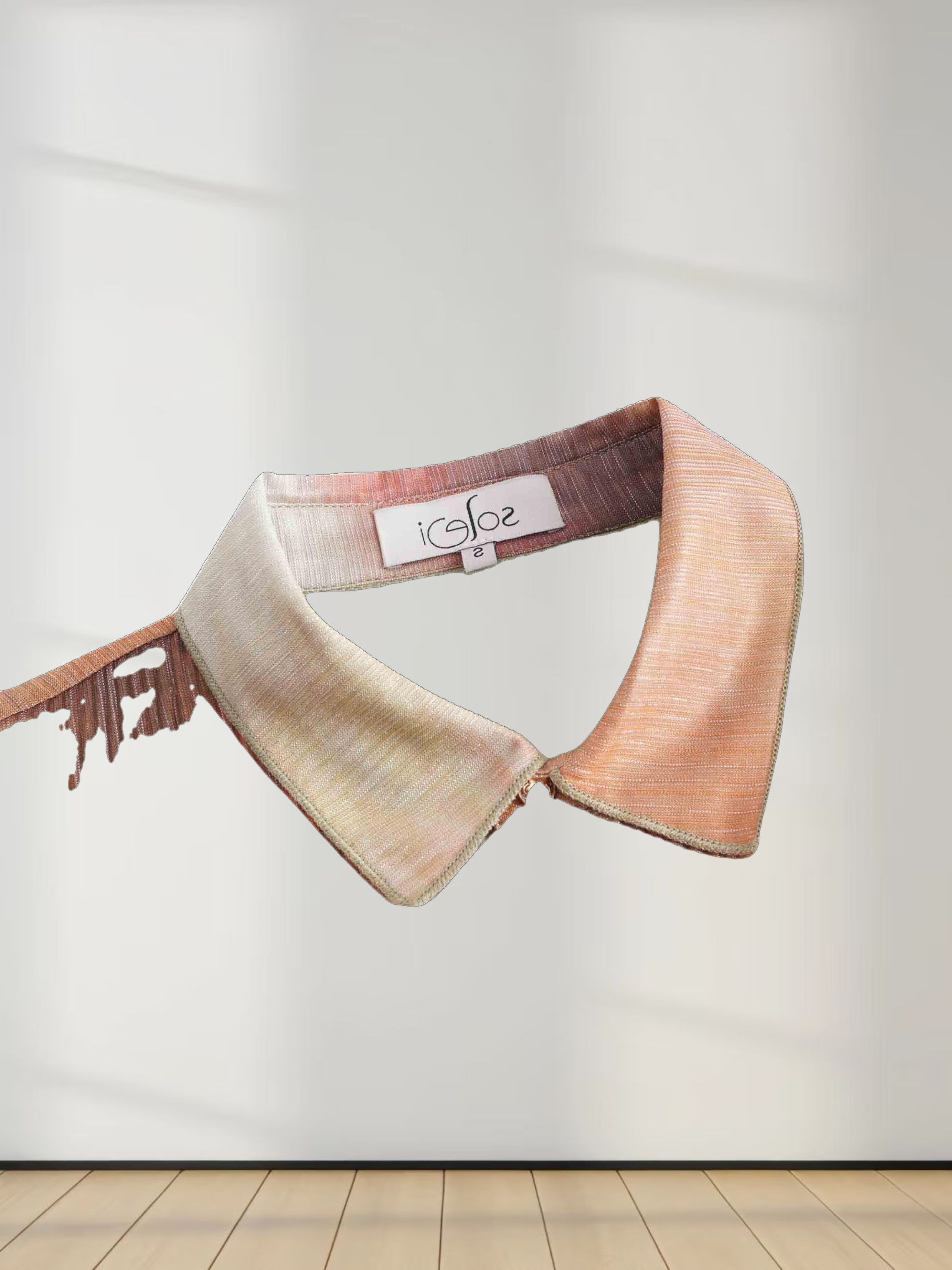 Micro Pleats Princess Style Dress-Copper Shimmer