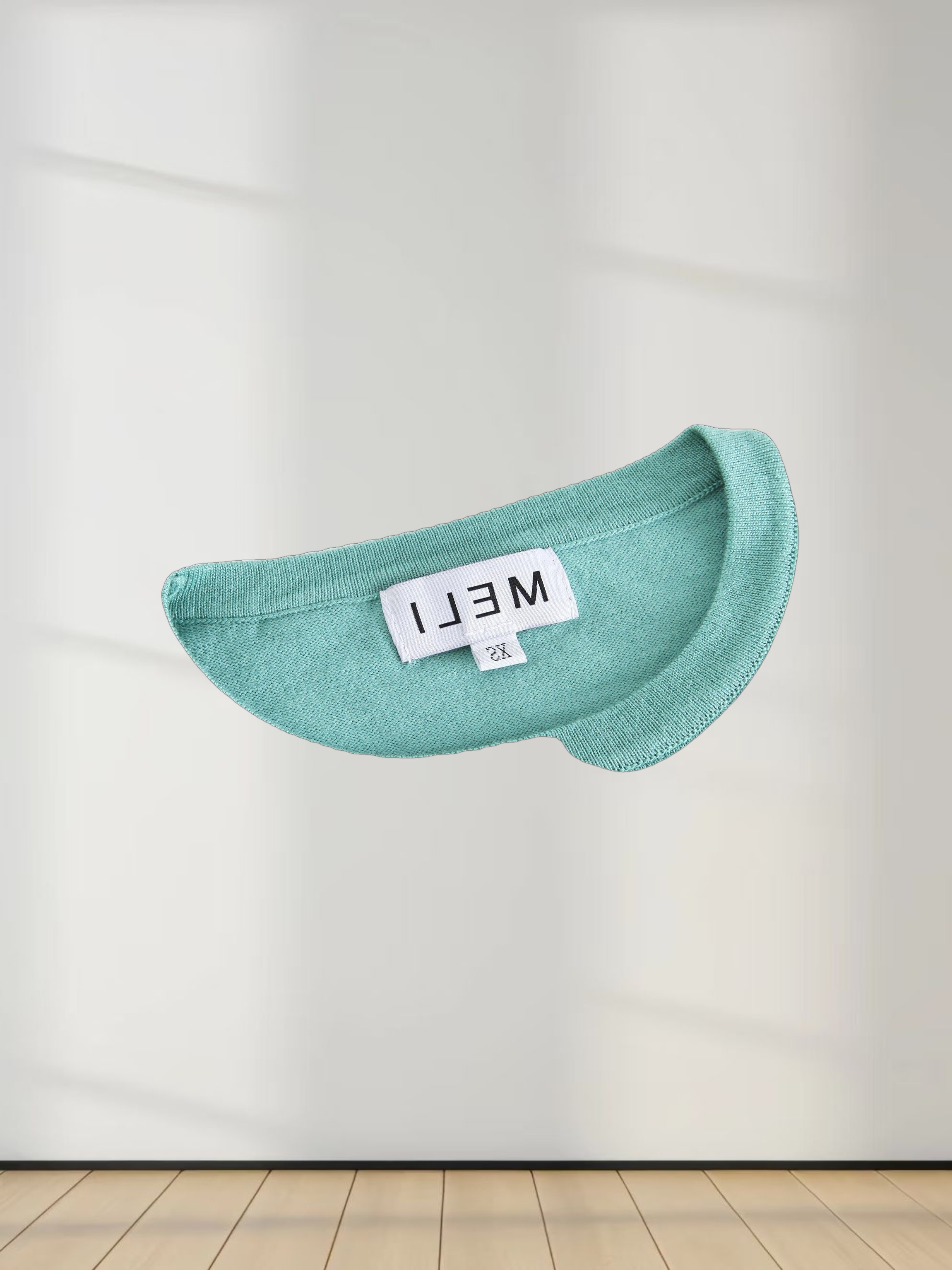 Basic Crew Sweater 3Q-Seafoam