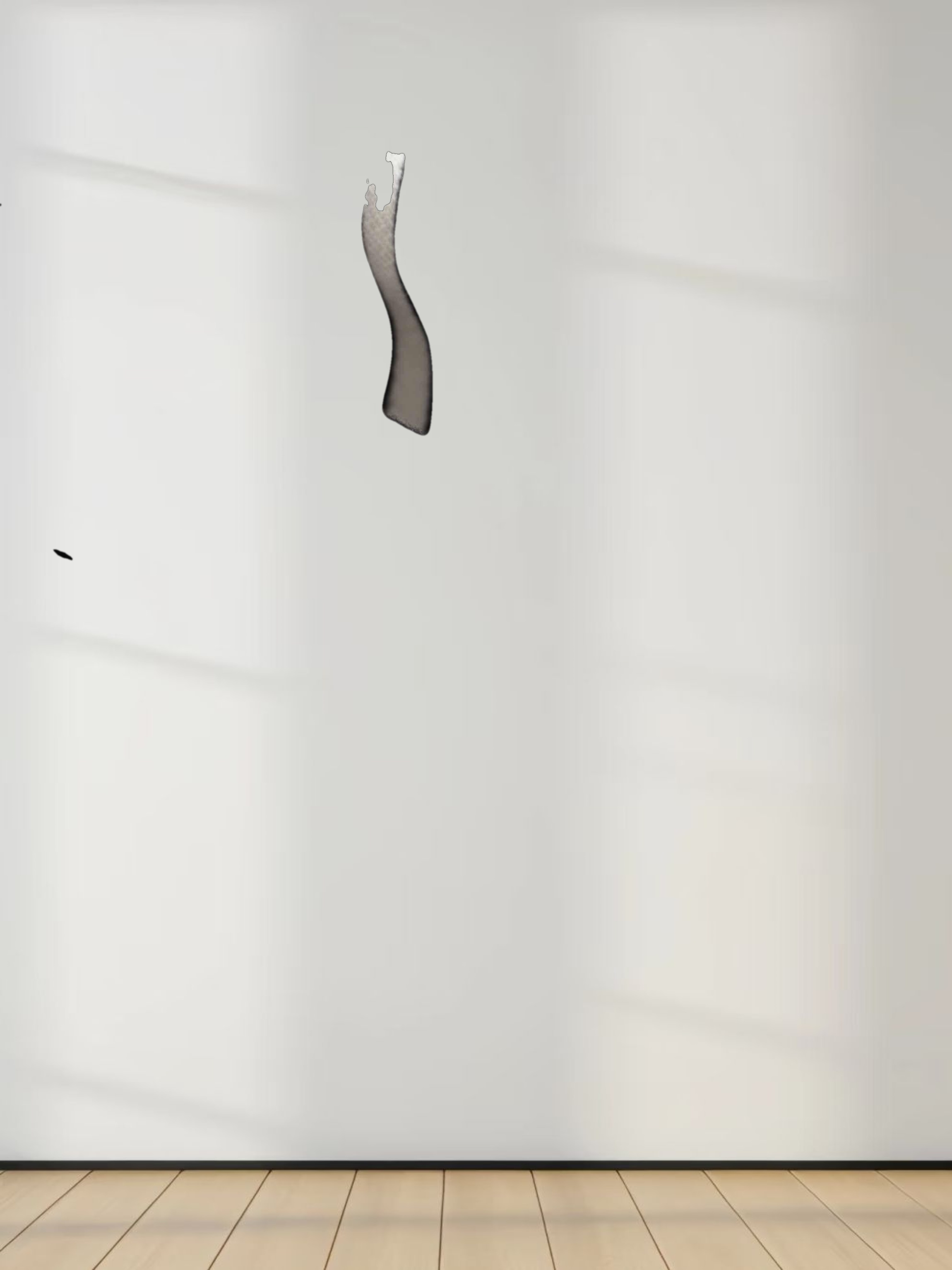 Printed Modal Turtleneck-Floral Vines Black