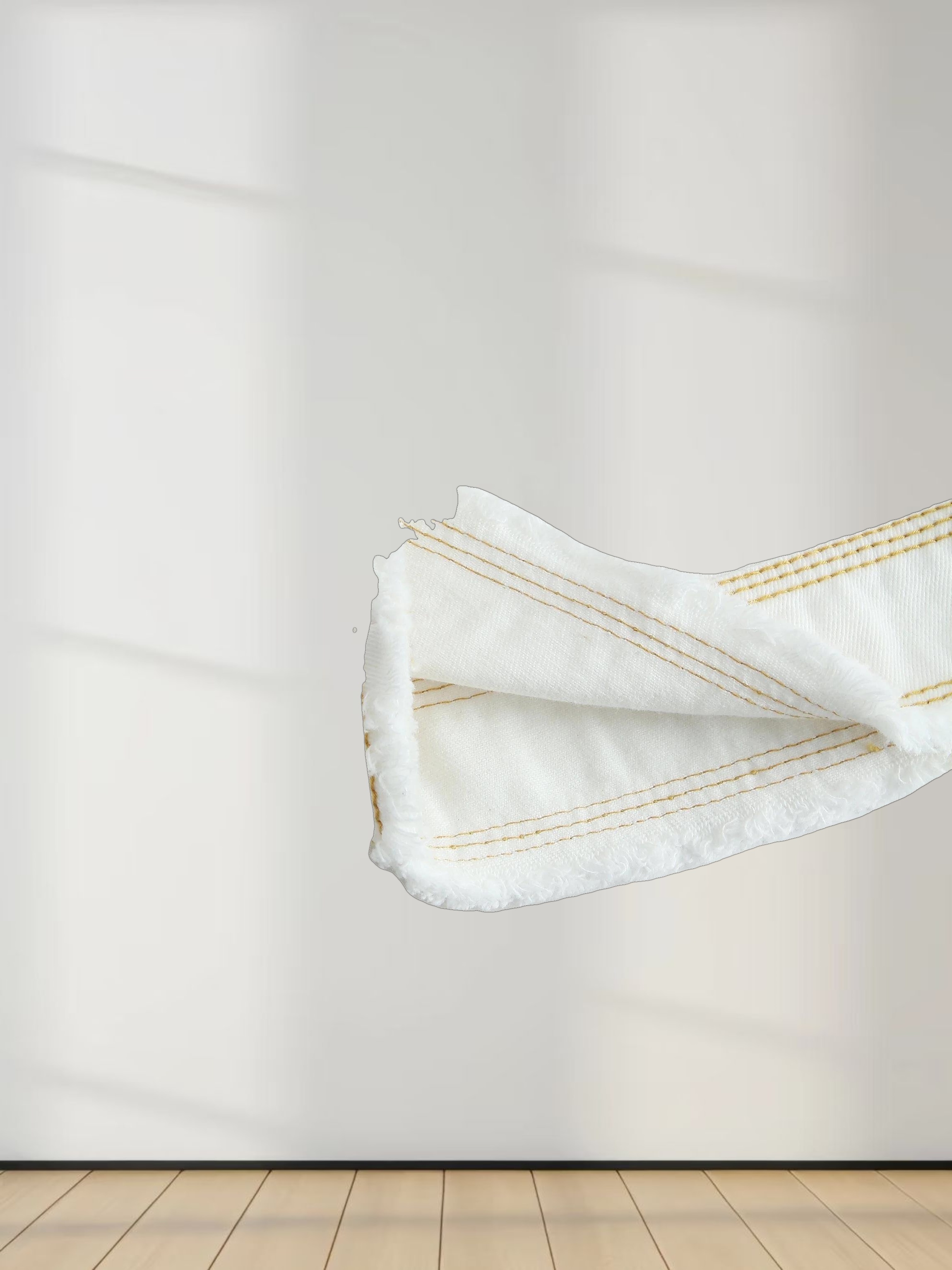 Denim Trapeze Top-White Denim