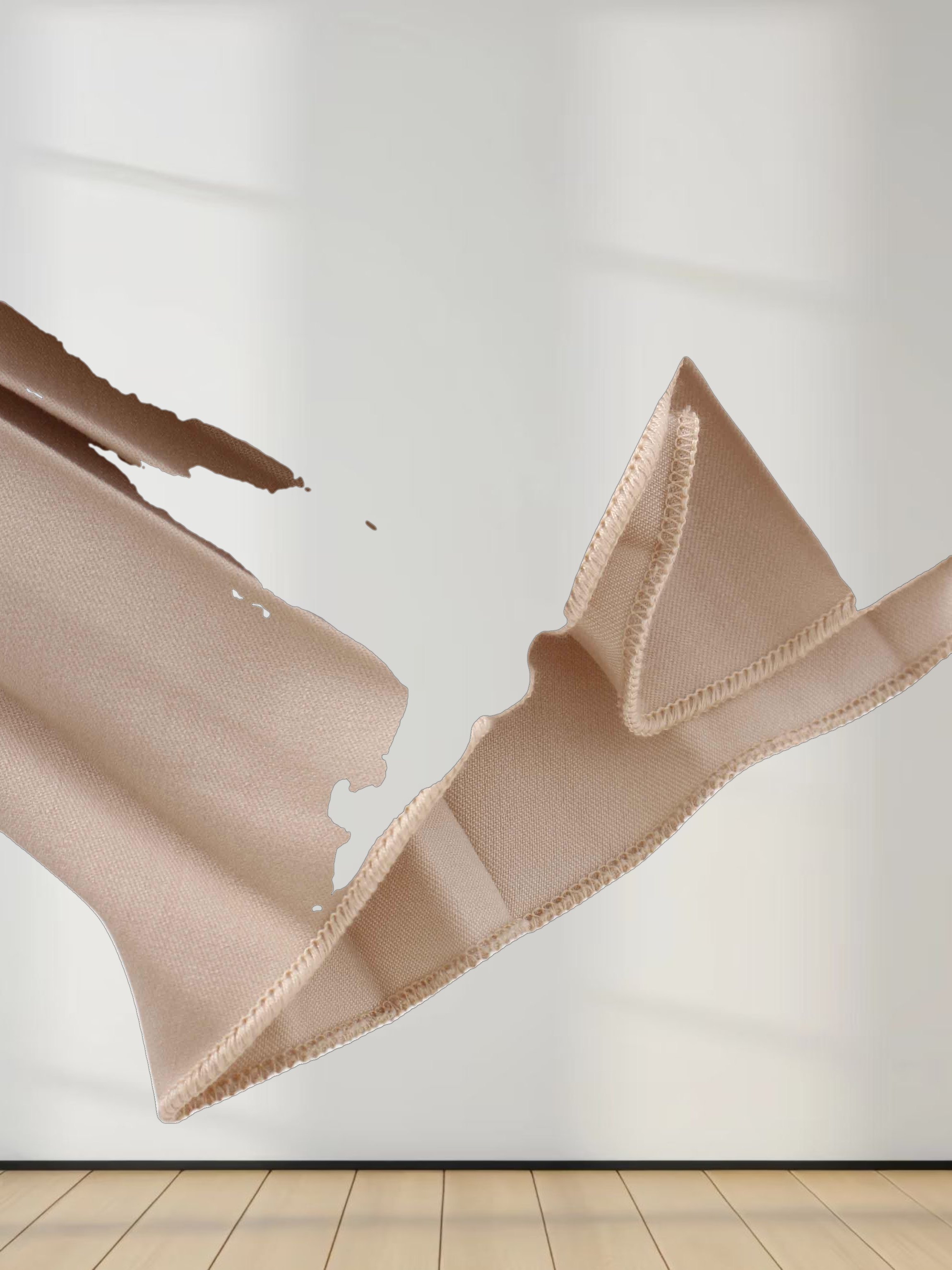 Denim Pleated Skirt-Stone